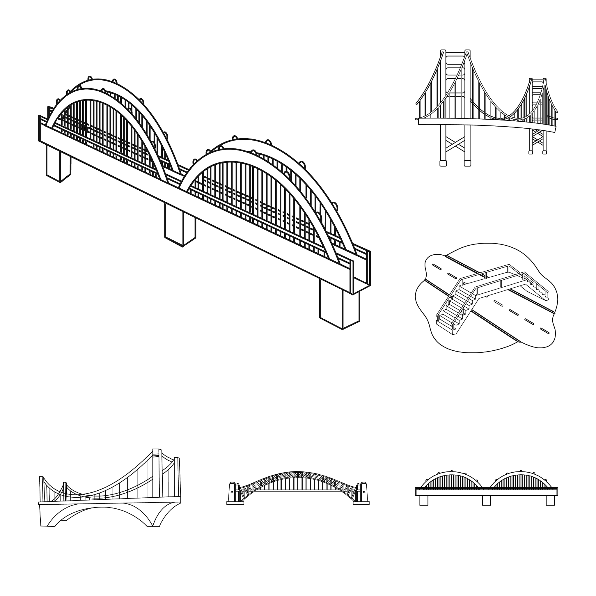 桥梁几何学论文参考文献：斜拉桥、拱桥、悬索桥等