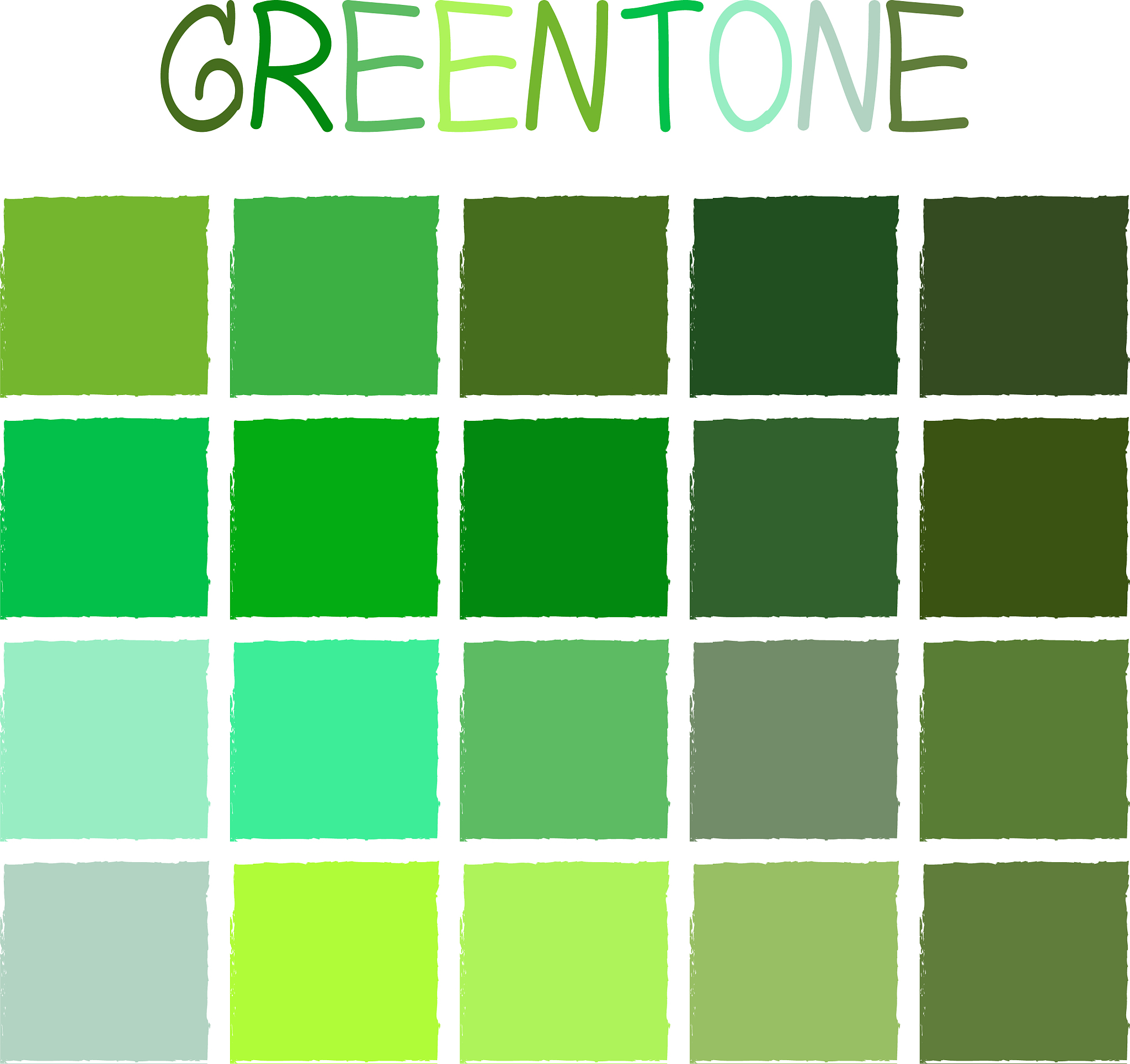 果绿带冰黄：清新自然的色彩组合