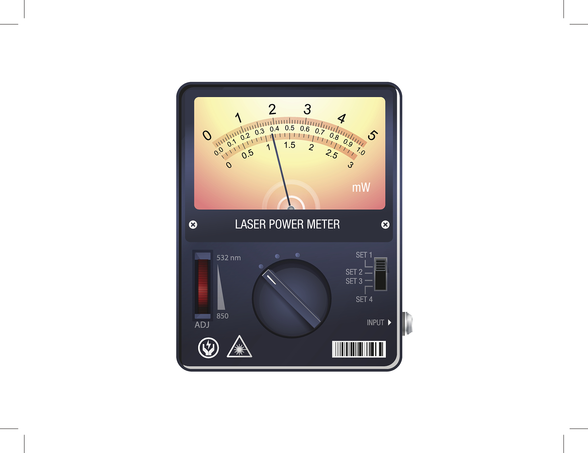 analog laser power meter