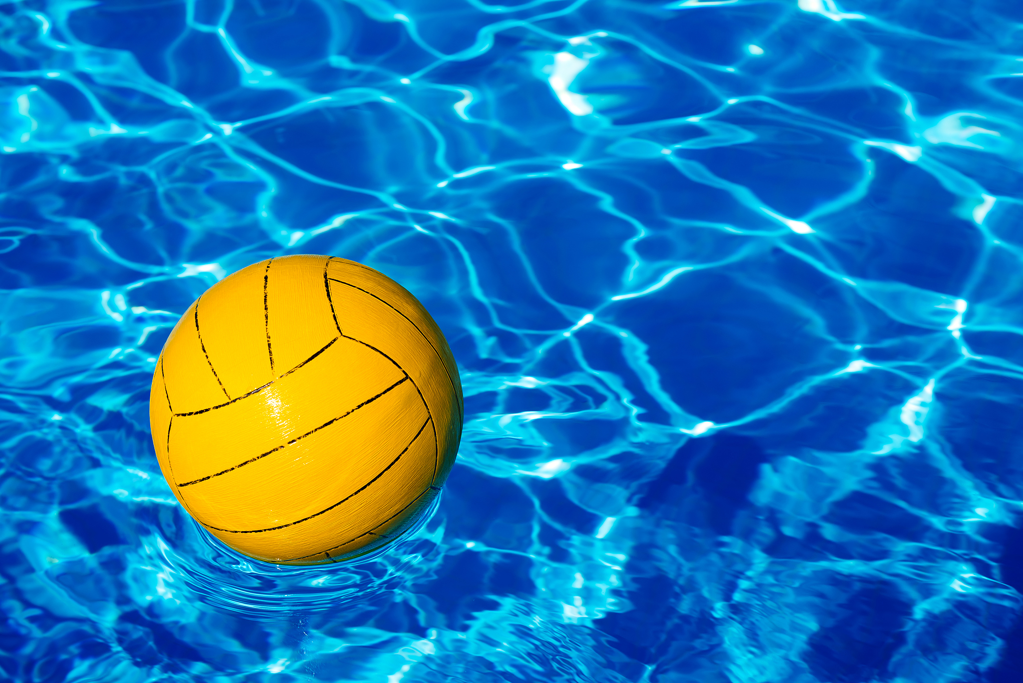 yellow ball in the pool