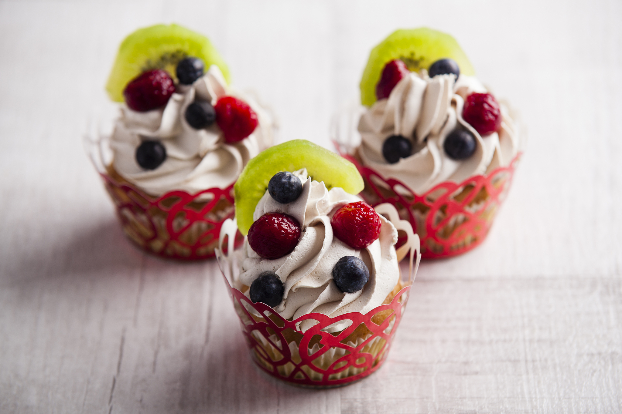 fruit cupcakes