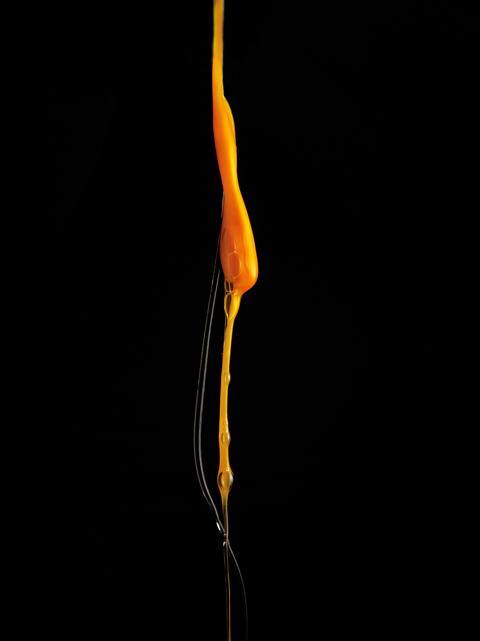egg yolk dripping.