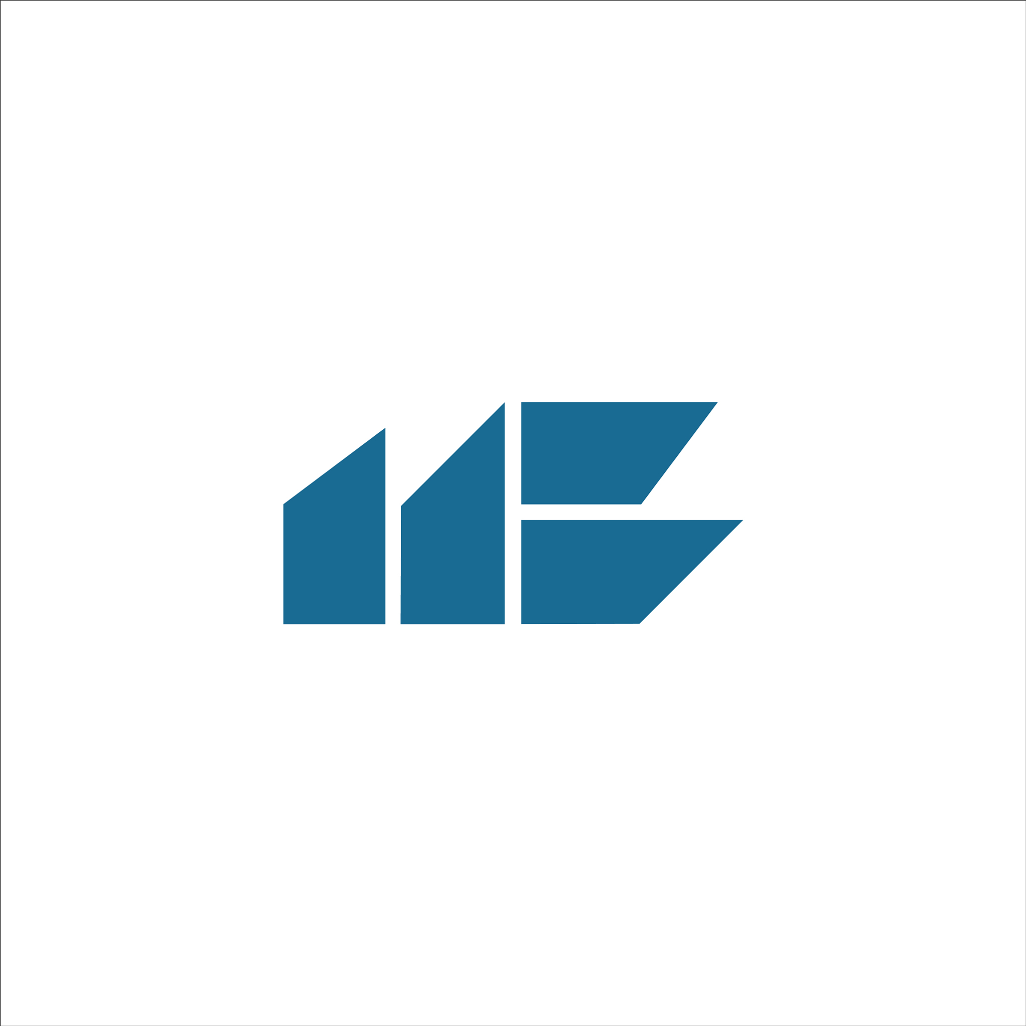 initial letter mb logo or bm logo design