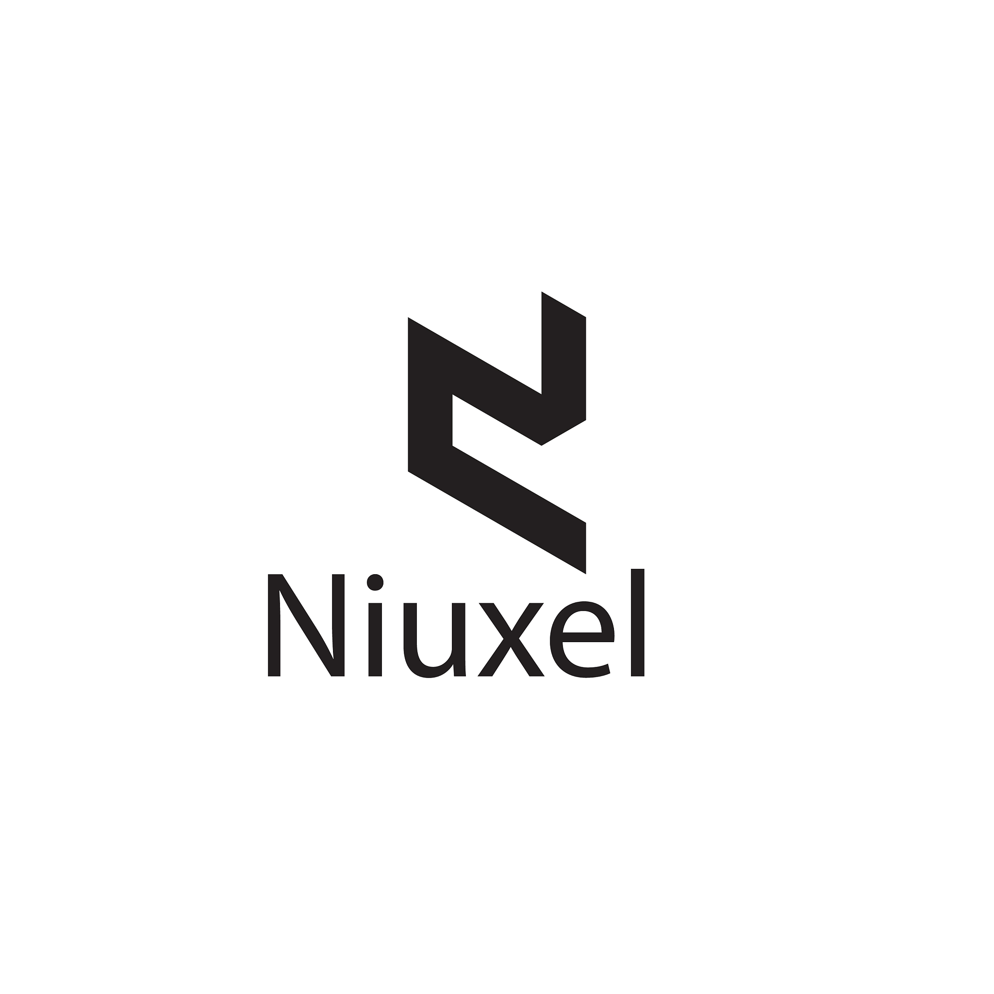 n letter logo design