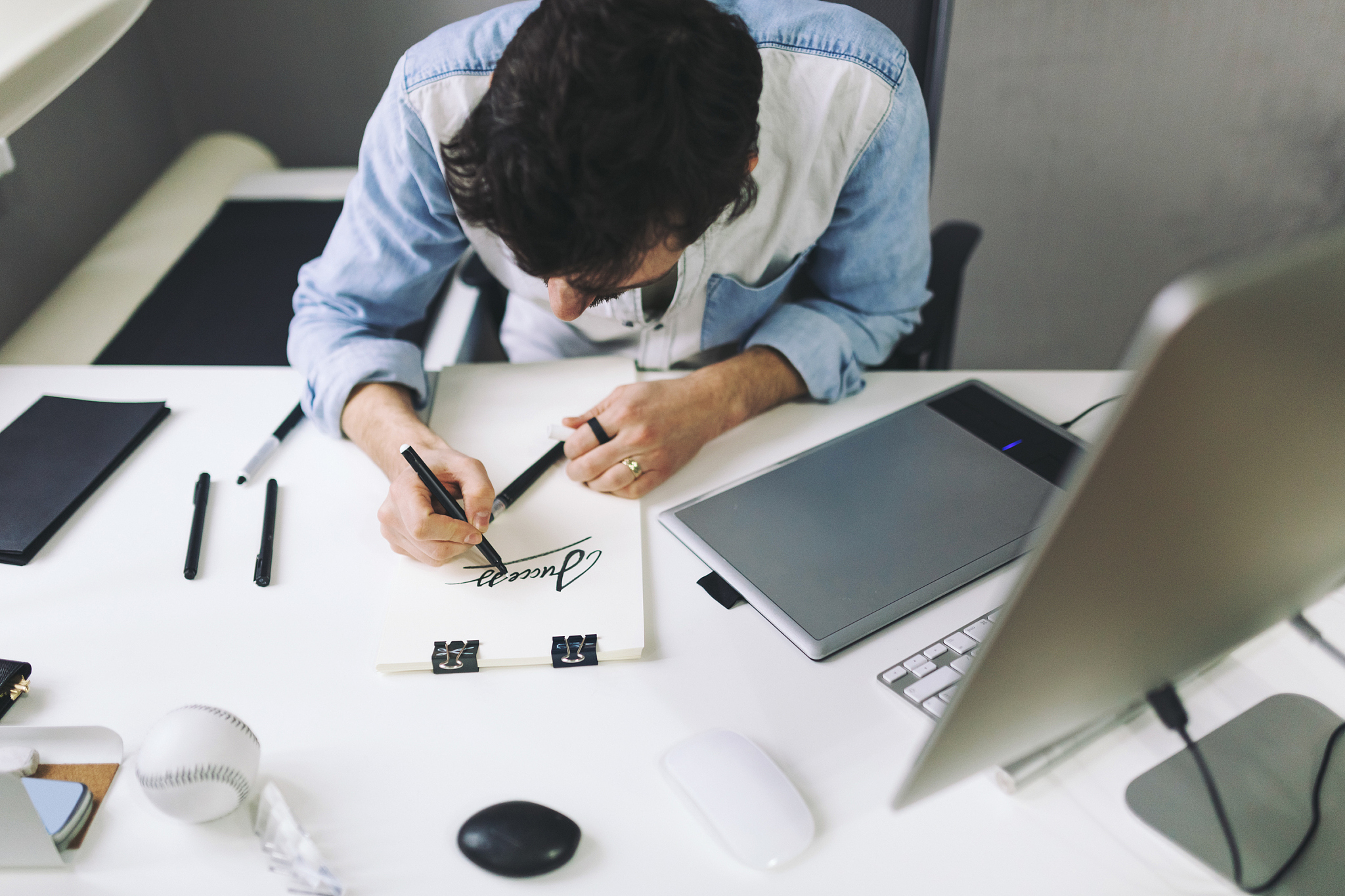 designer at work in office