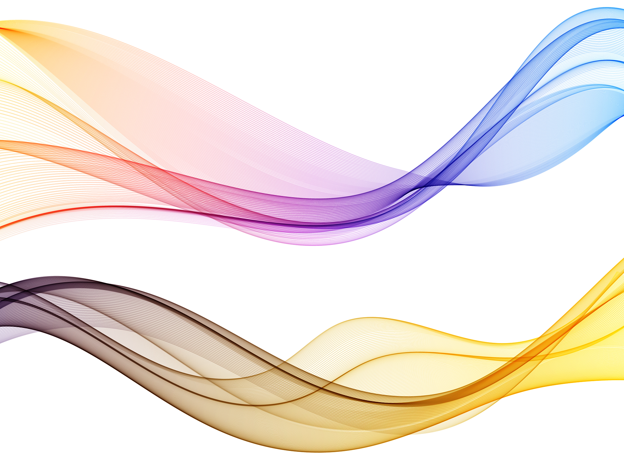 a set of transparent waves.abstract colour background waves.