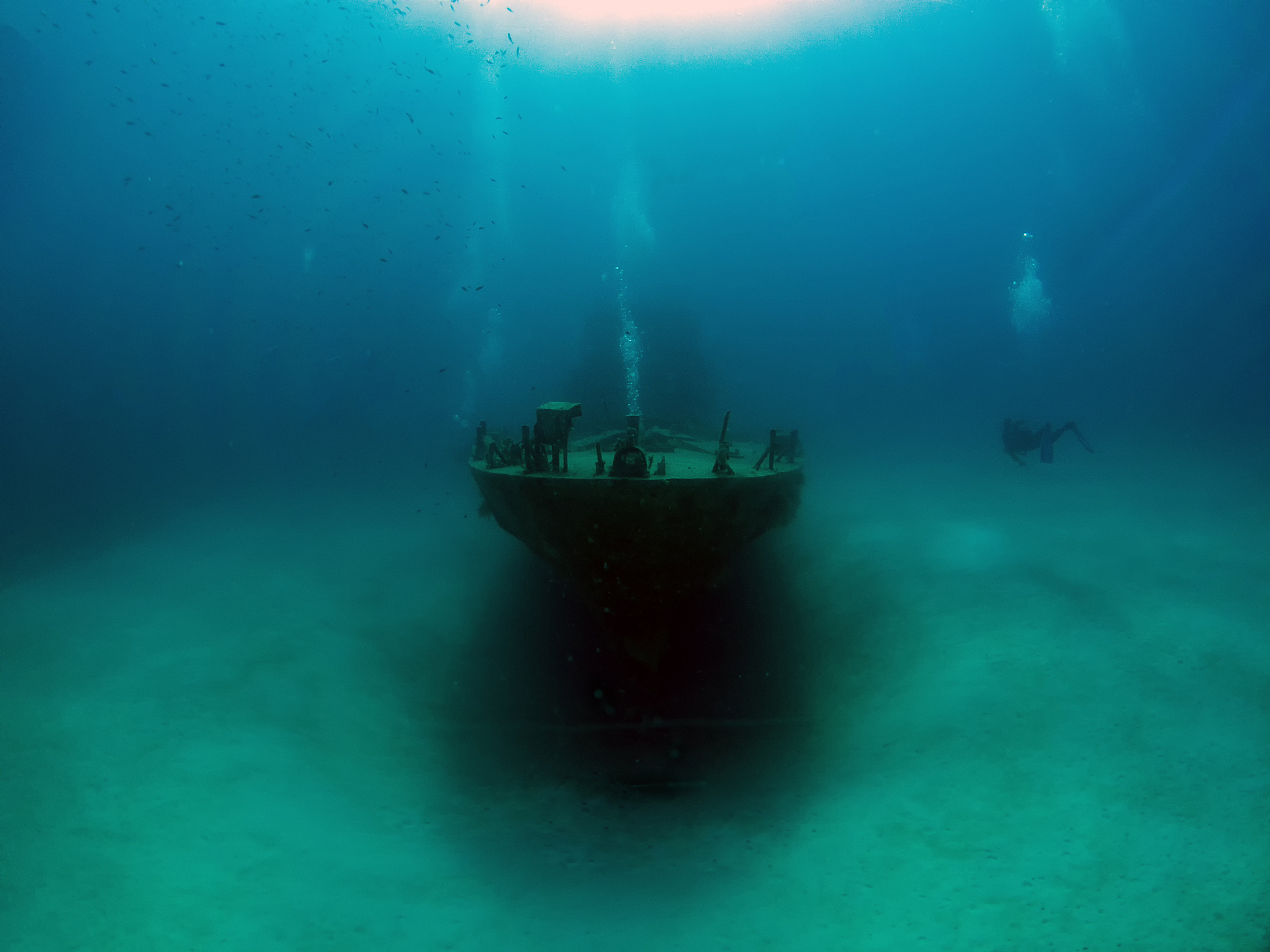 the wreck of the p31 patrol boat off comino, malta