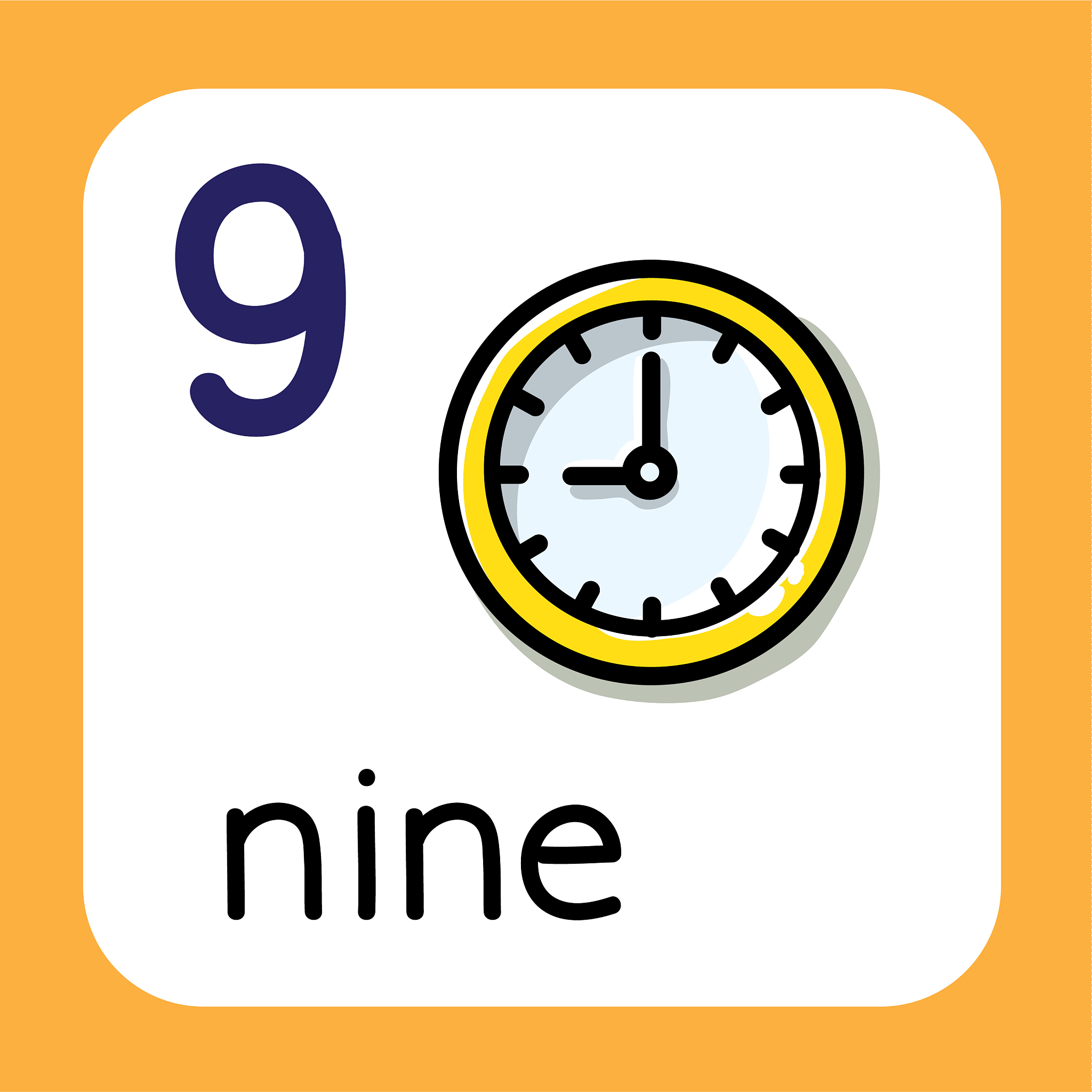 card for learning to count from 1 to 10 education