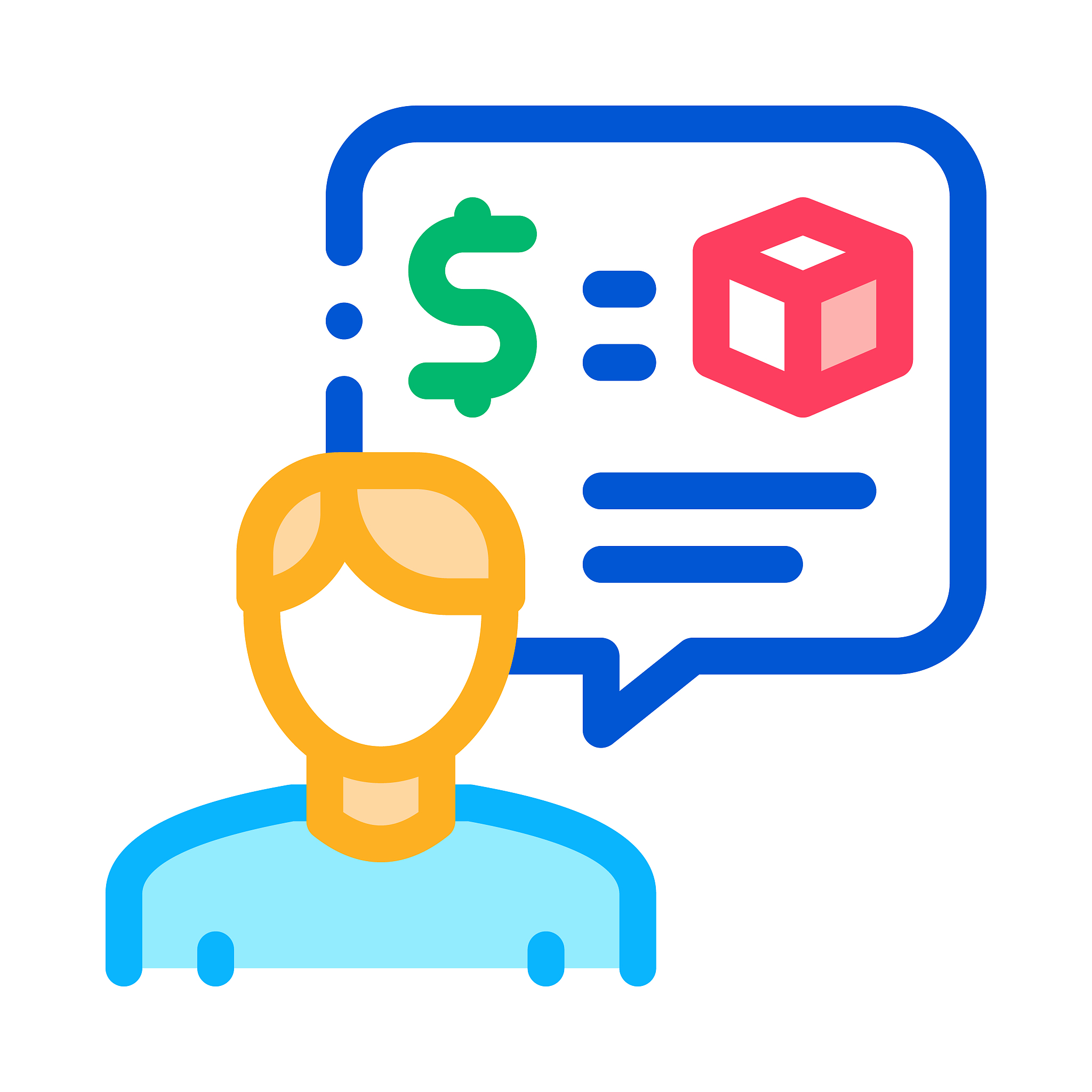 pawnshop representative employee icon vector outline illustratio