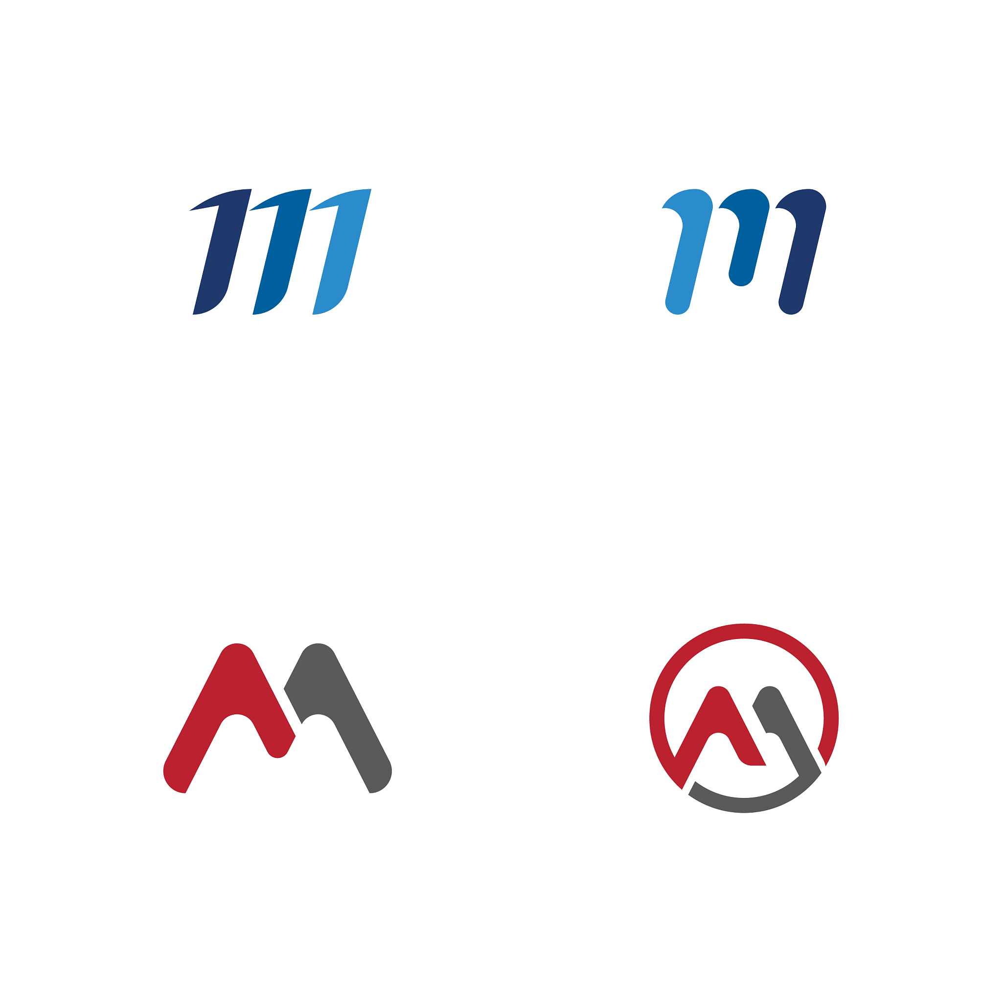 m letter icon template
