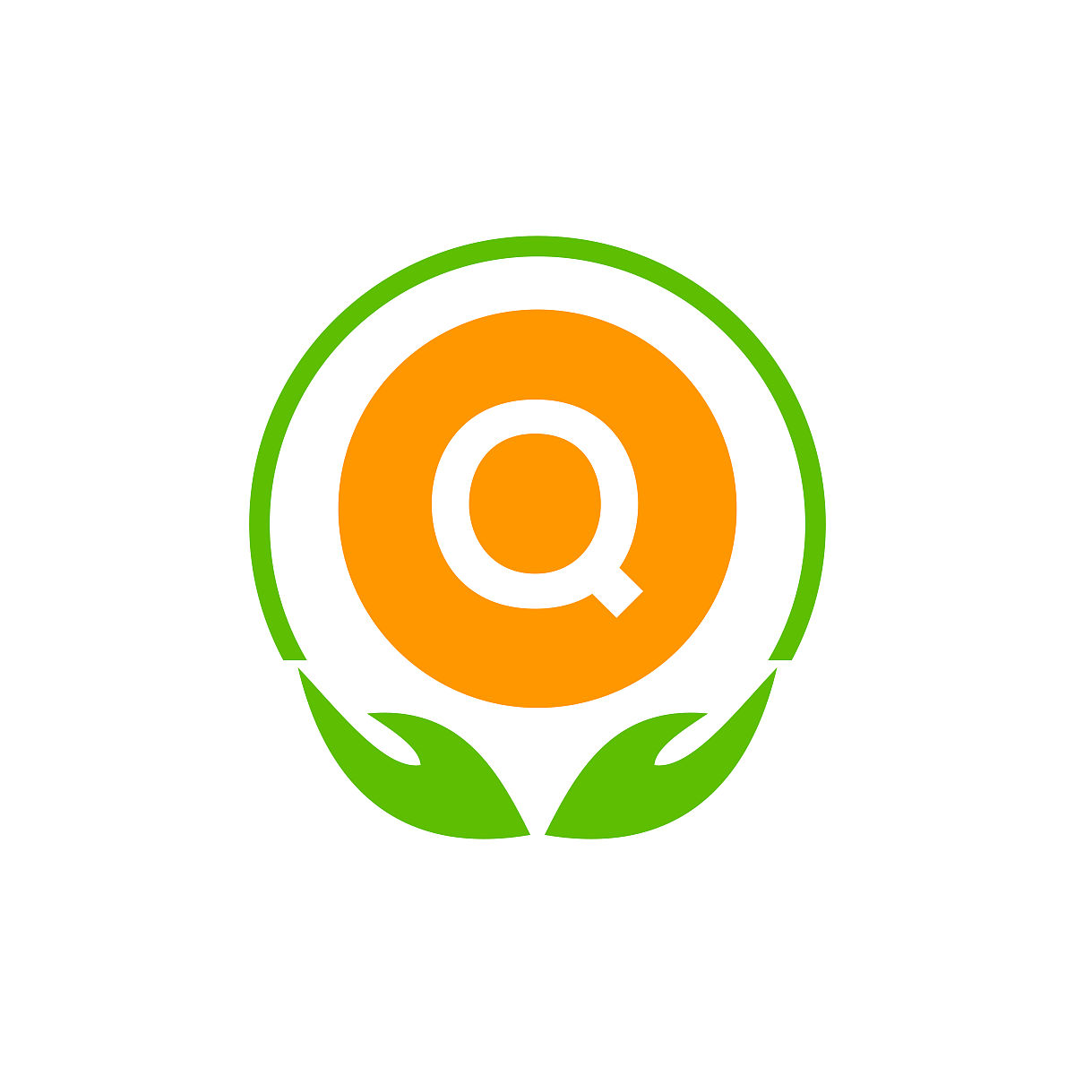 医疗保健图标医药标志在信q.健康,慈善标志与q标志模板