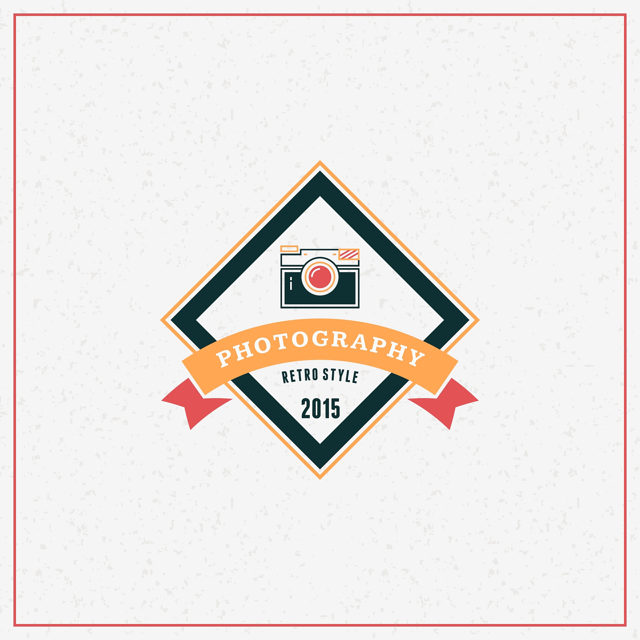 photography logo design template retro badge or