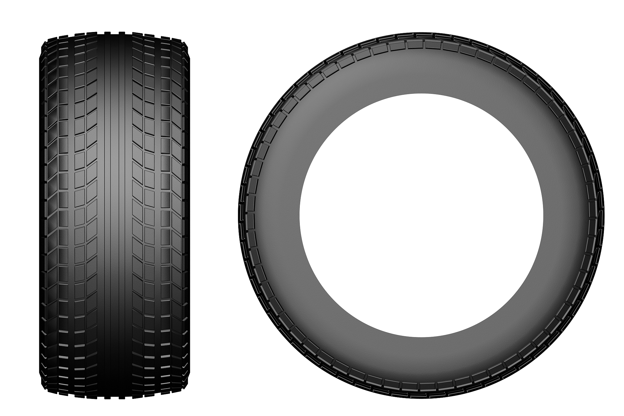 two car tyres