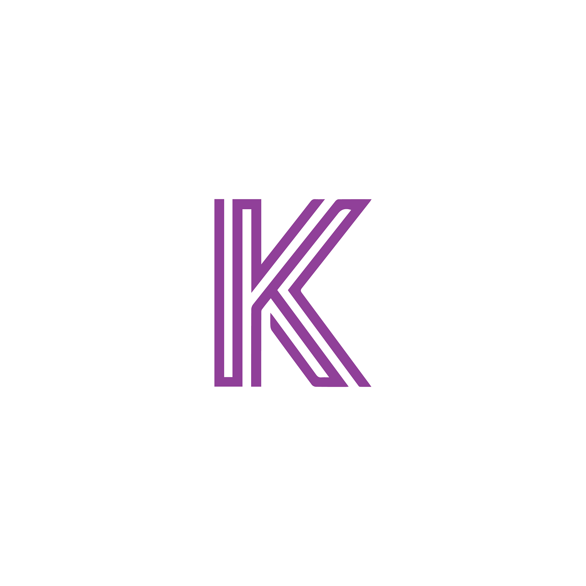 initial letter k logo design template