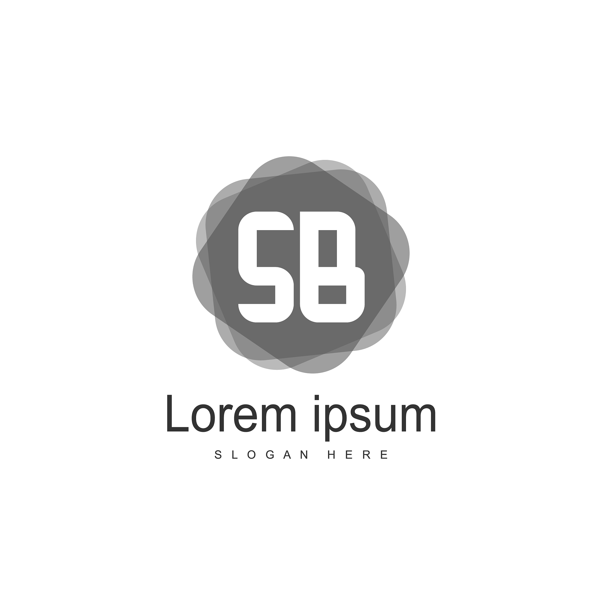 sb letter logo template initial letter logo design