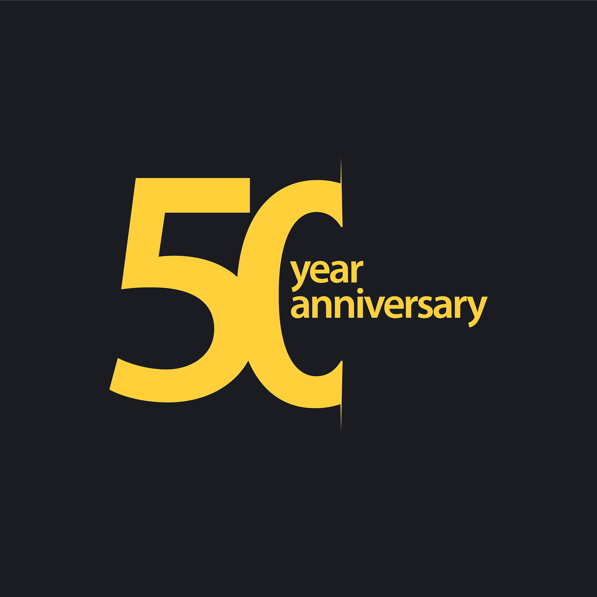 50 year anniversary template design