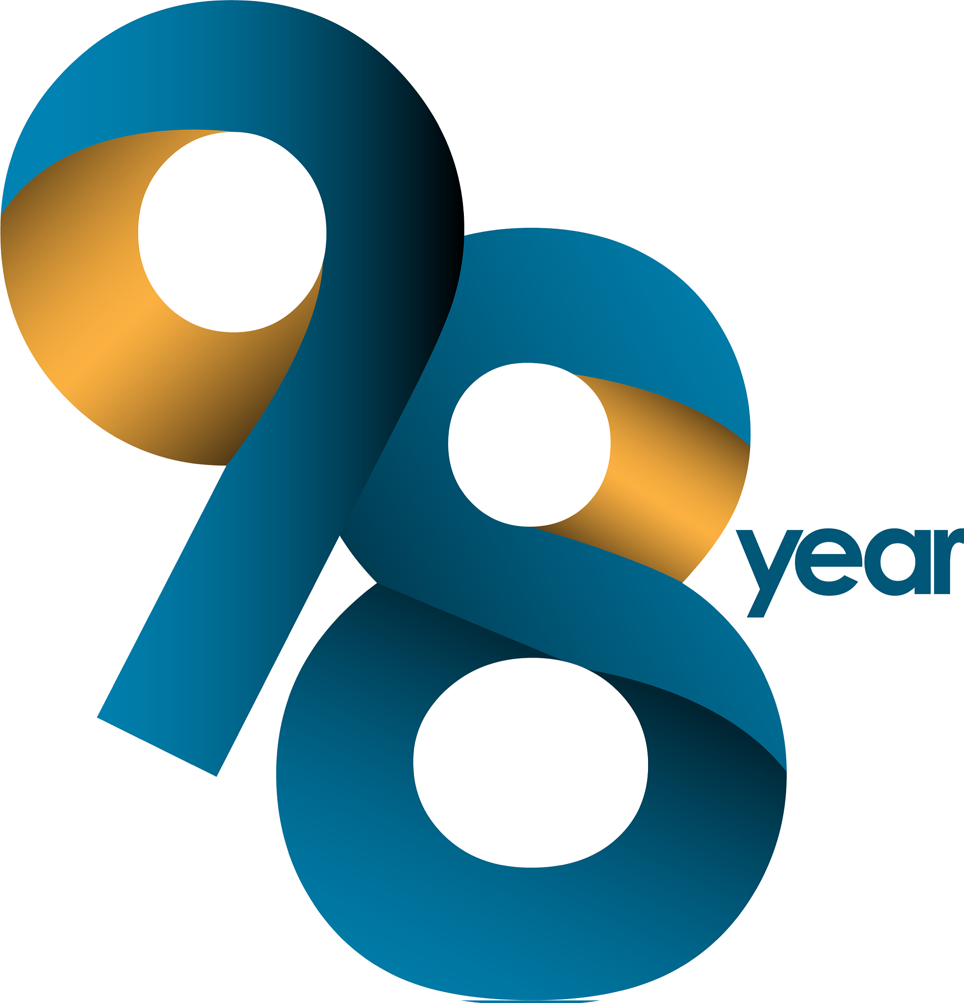 98 year anniversary template design