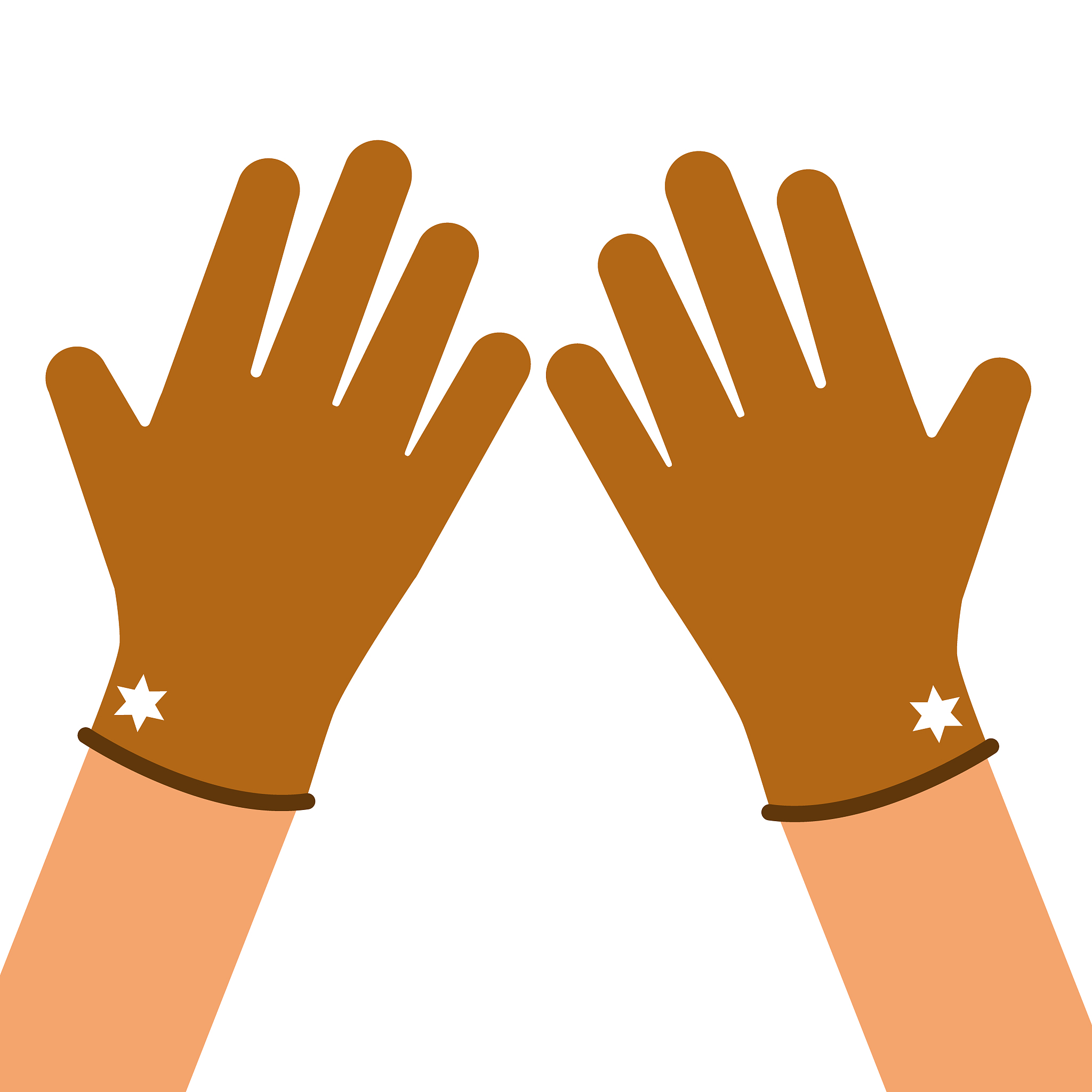 construction gloves icon. use for dish wash and disinfection