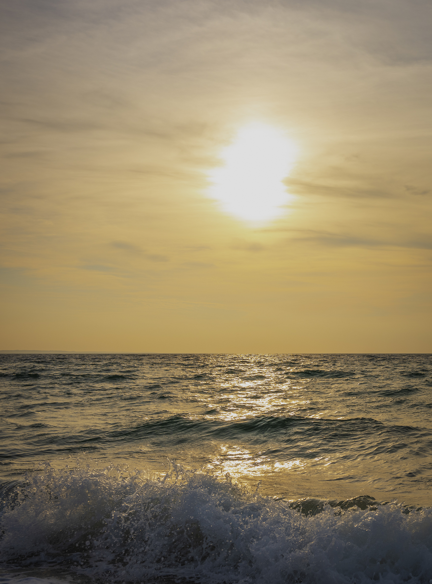 清晨的潮起潮落：一首现代律诗歌颂大海的壮美