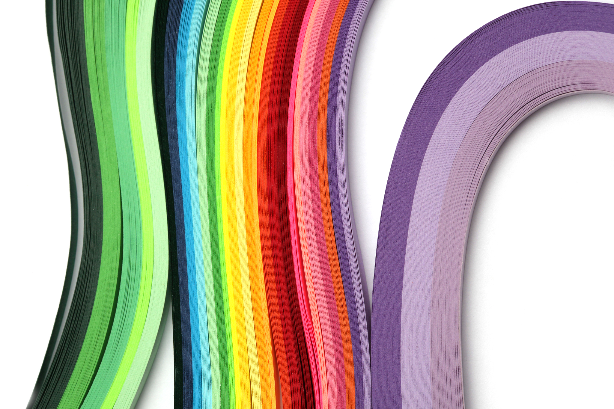 abstract color wave curl rainbow strip paper background.