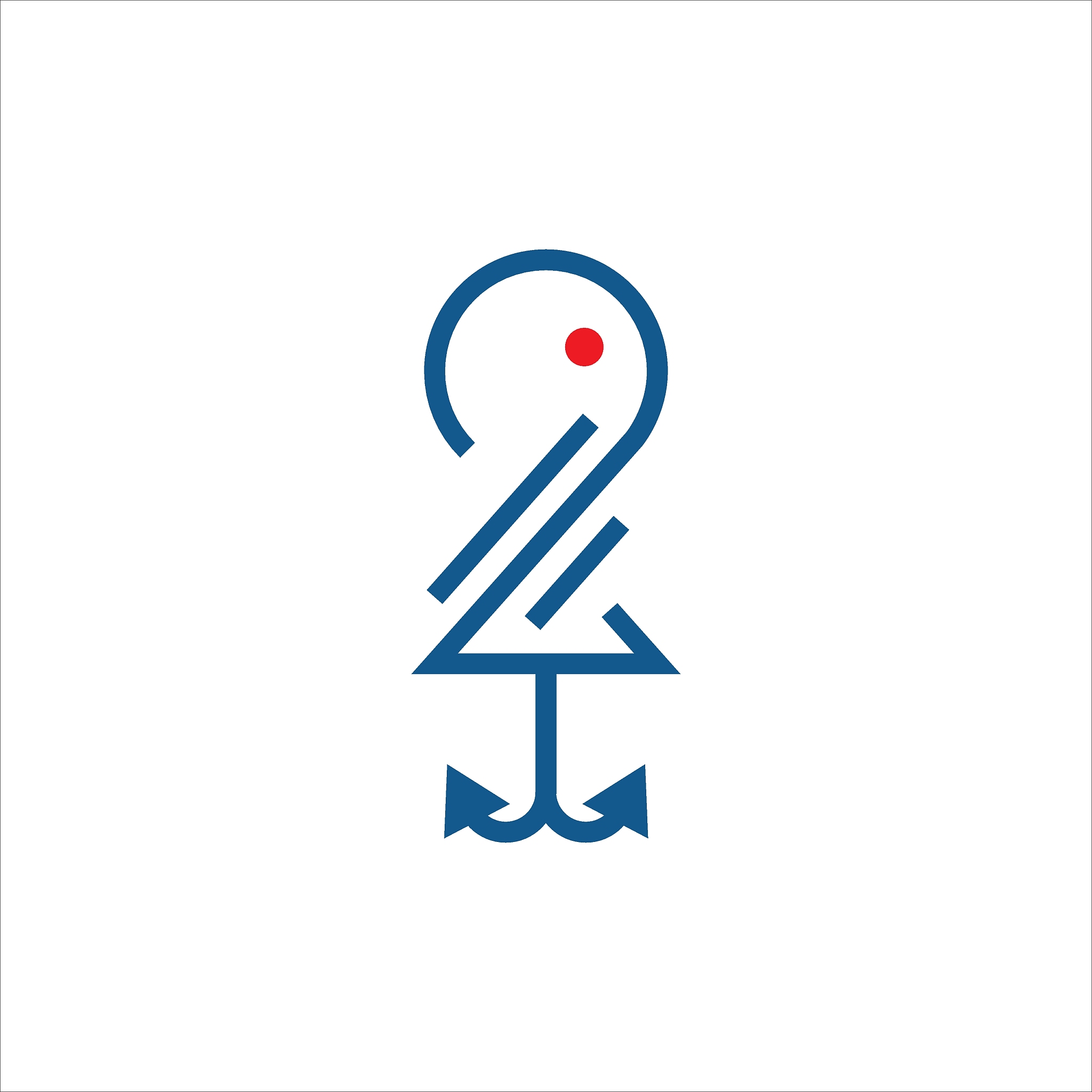 financial fishing with hook and fish icon and line art style ico
