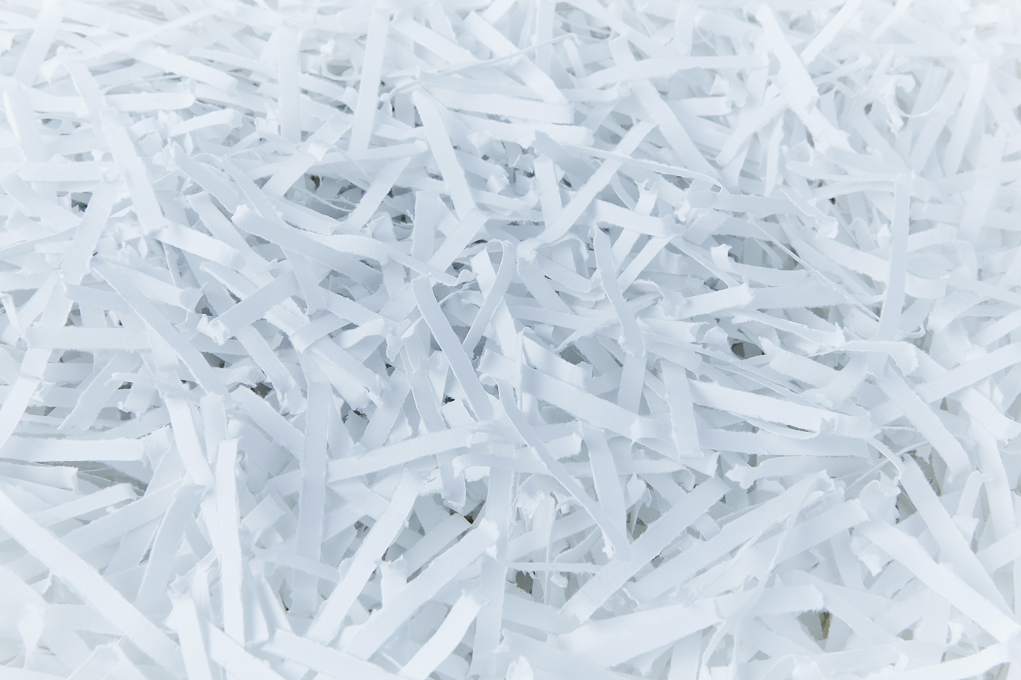 shredded white paper