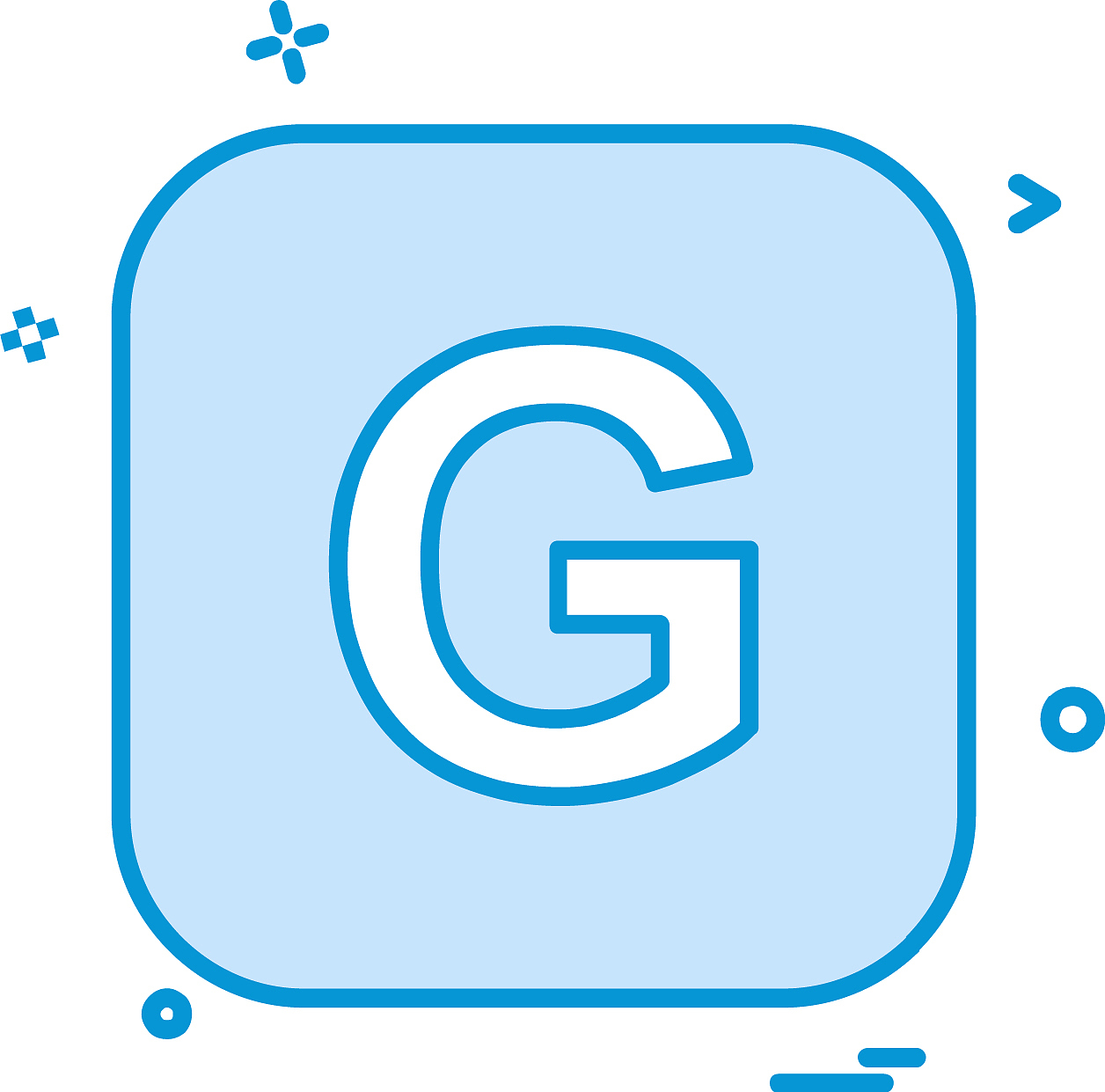 english alphabets icon design