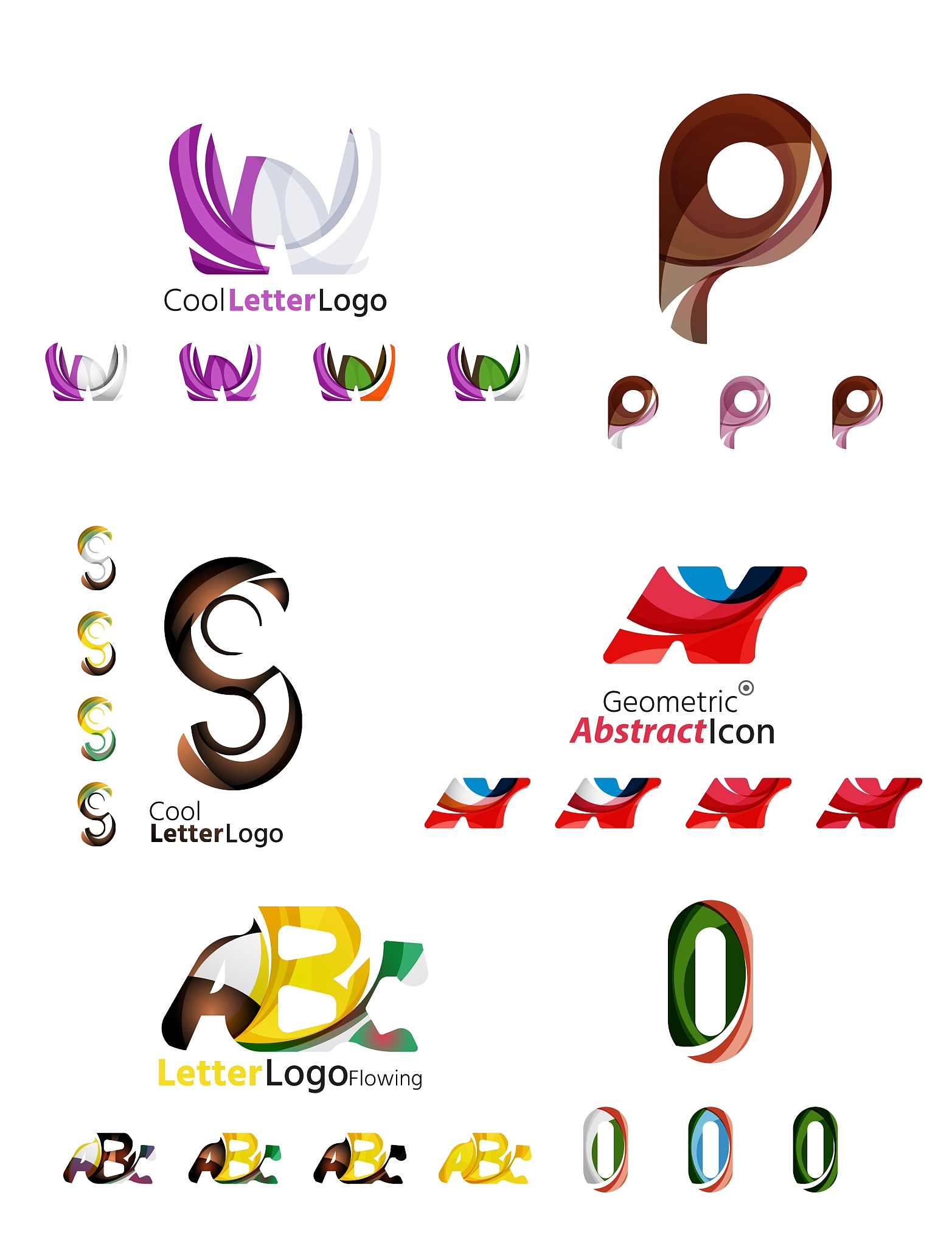 letter business emblem collection