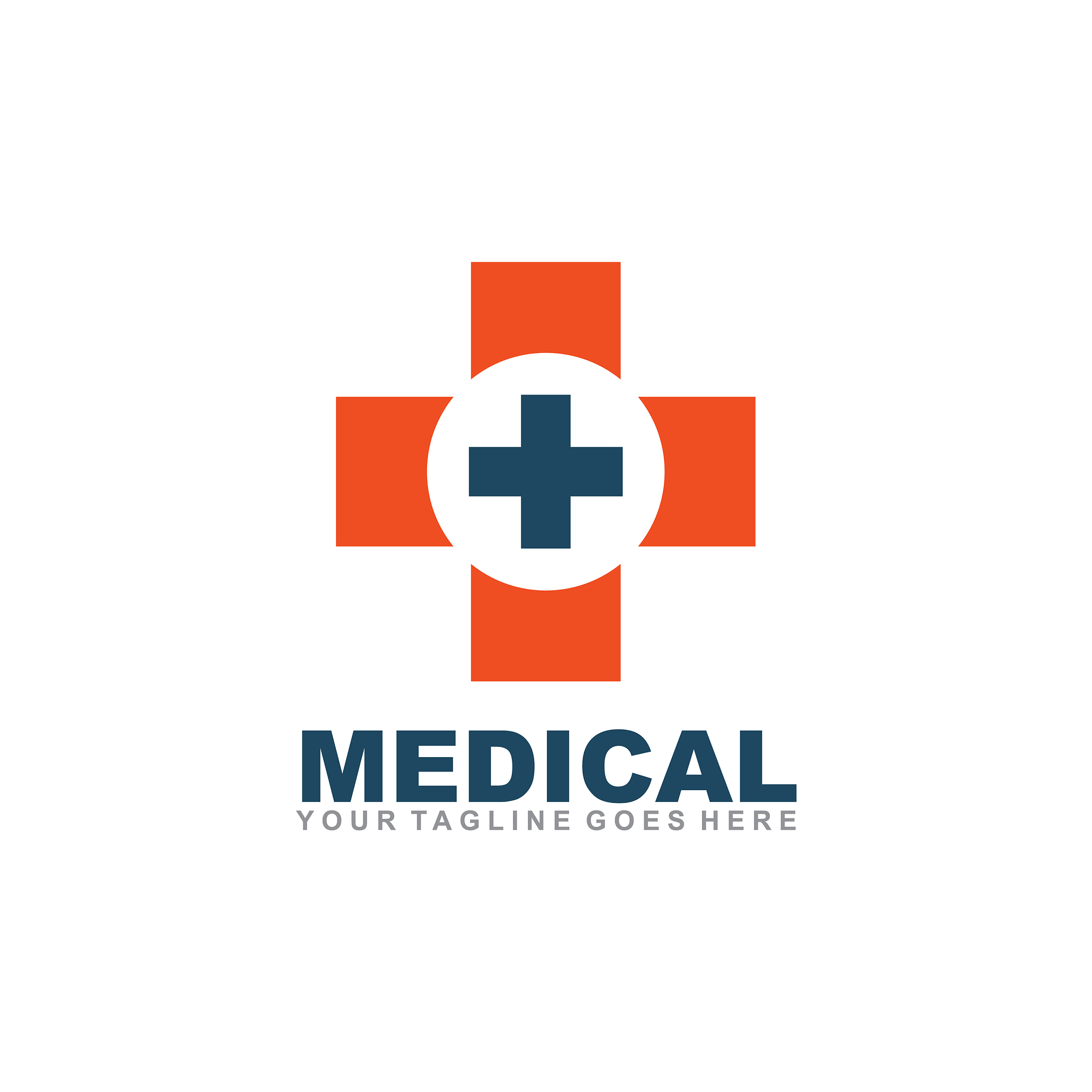 medical and health care logo design template
