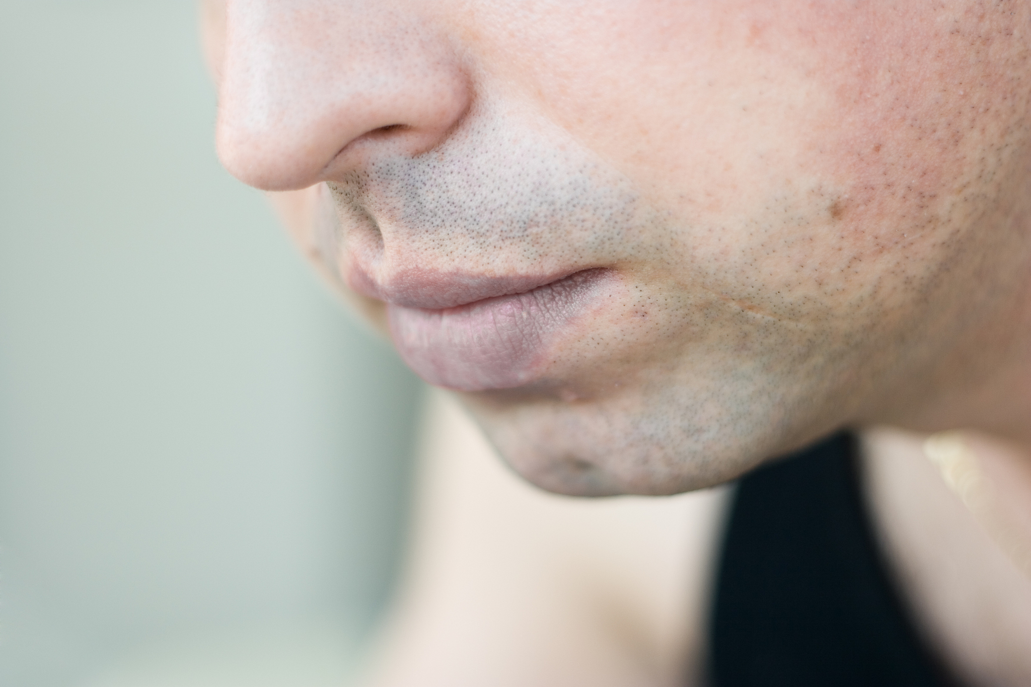 face close-up