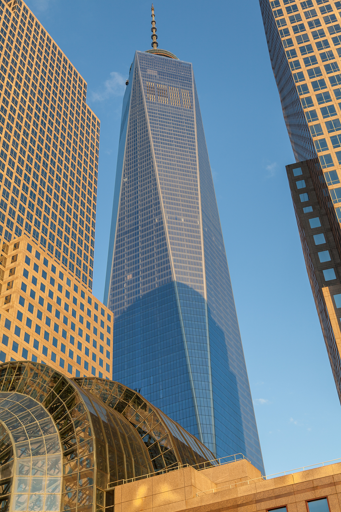 modern buildings on battery park