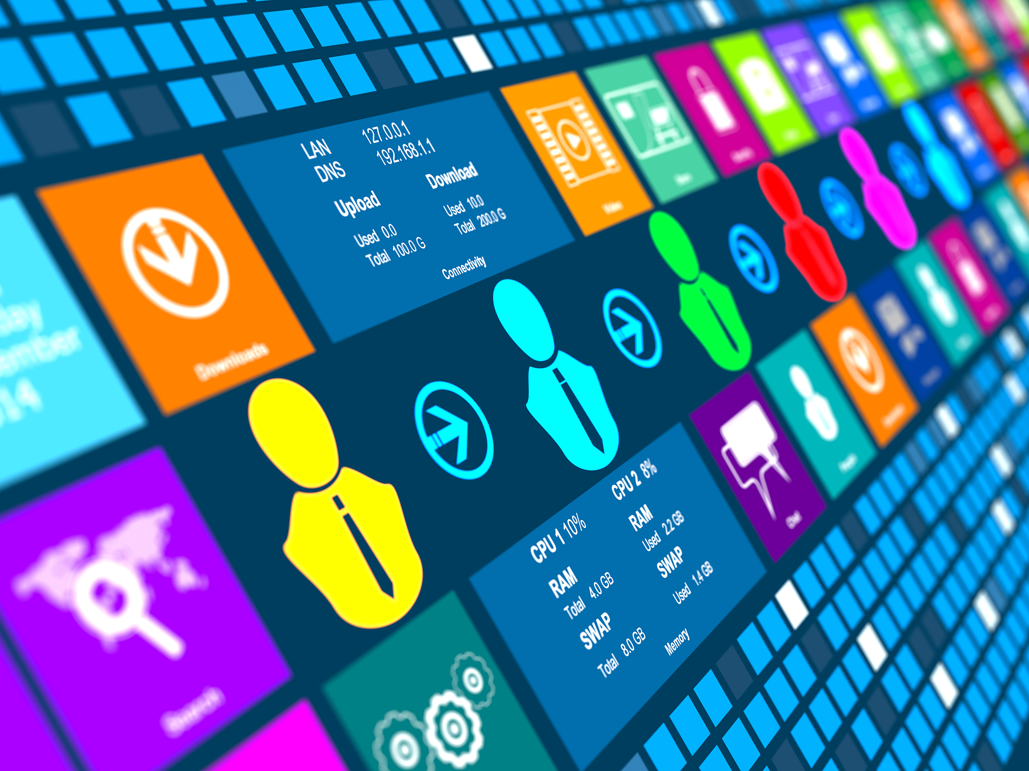internet communications digital concept