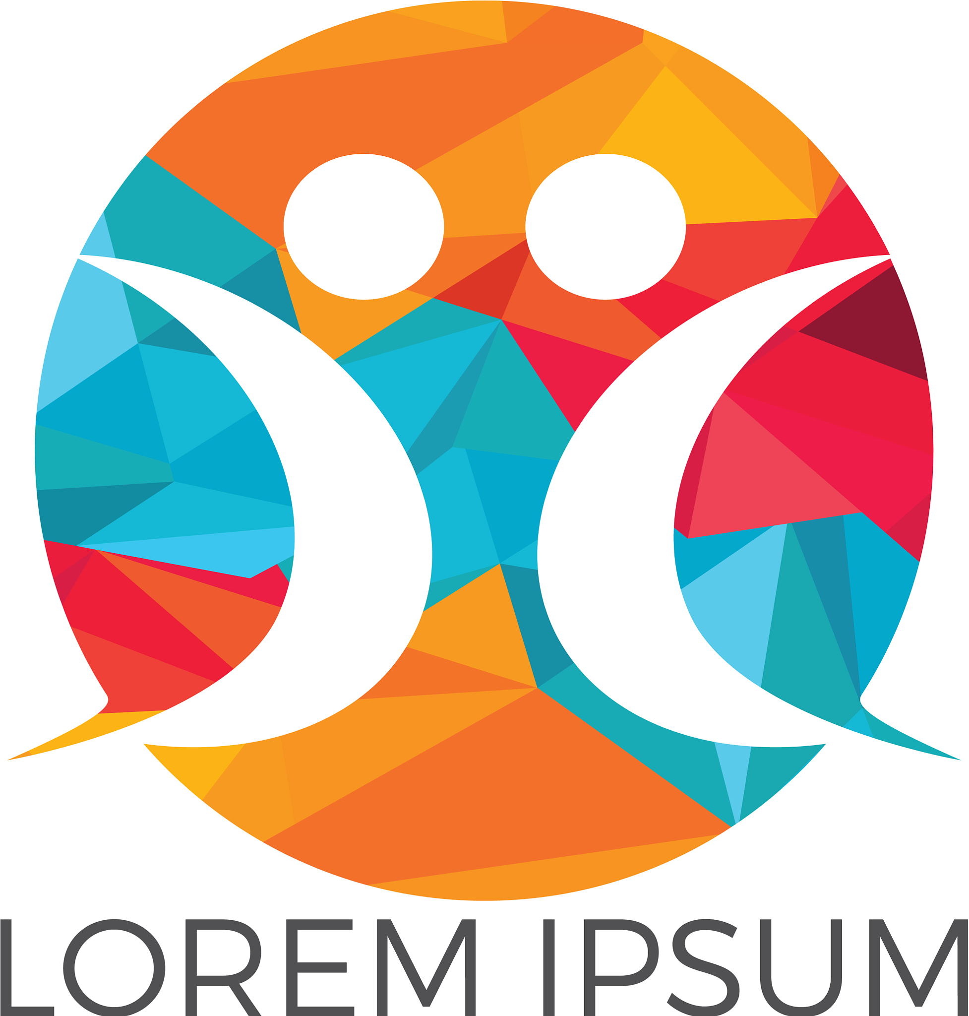 abstract family logo design