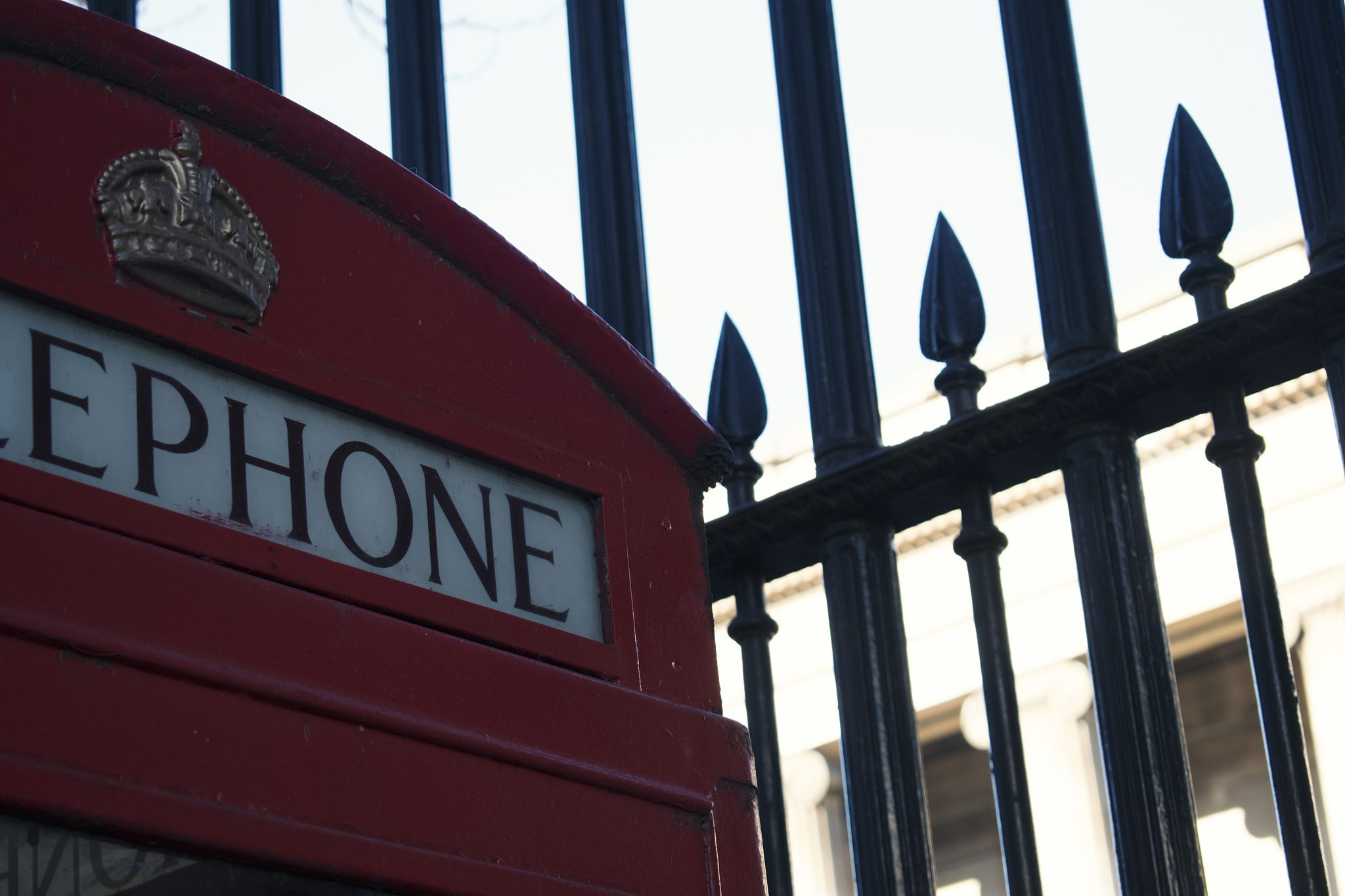 london phone booth detail