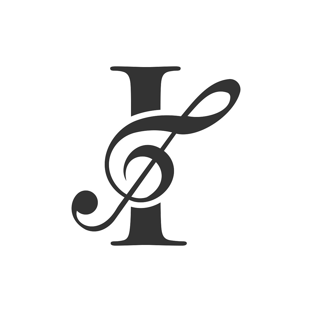 字母i概念音乐标志.音乐音符符号,声音音乐旋律模板