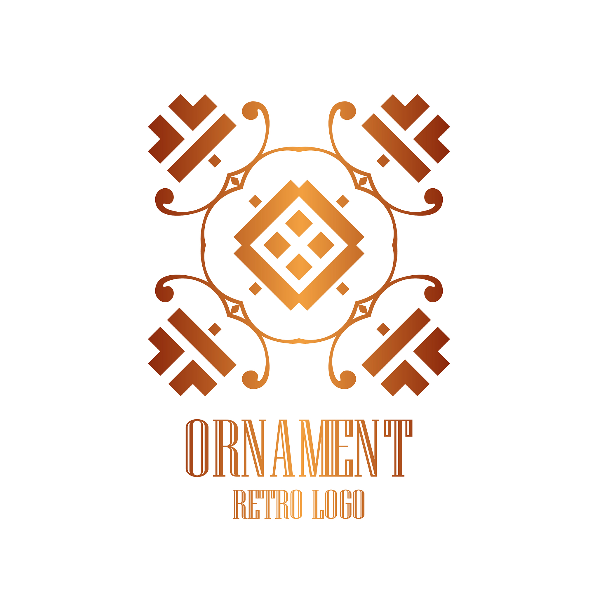 art deco vintage logo