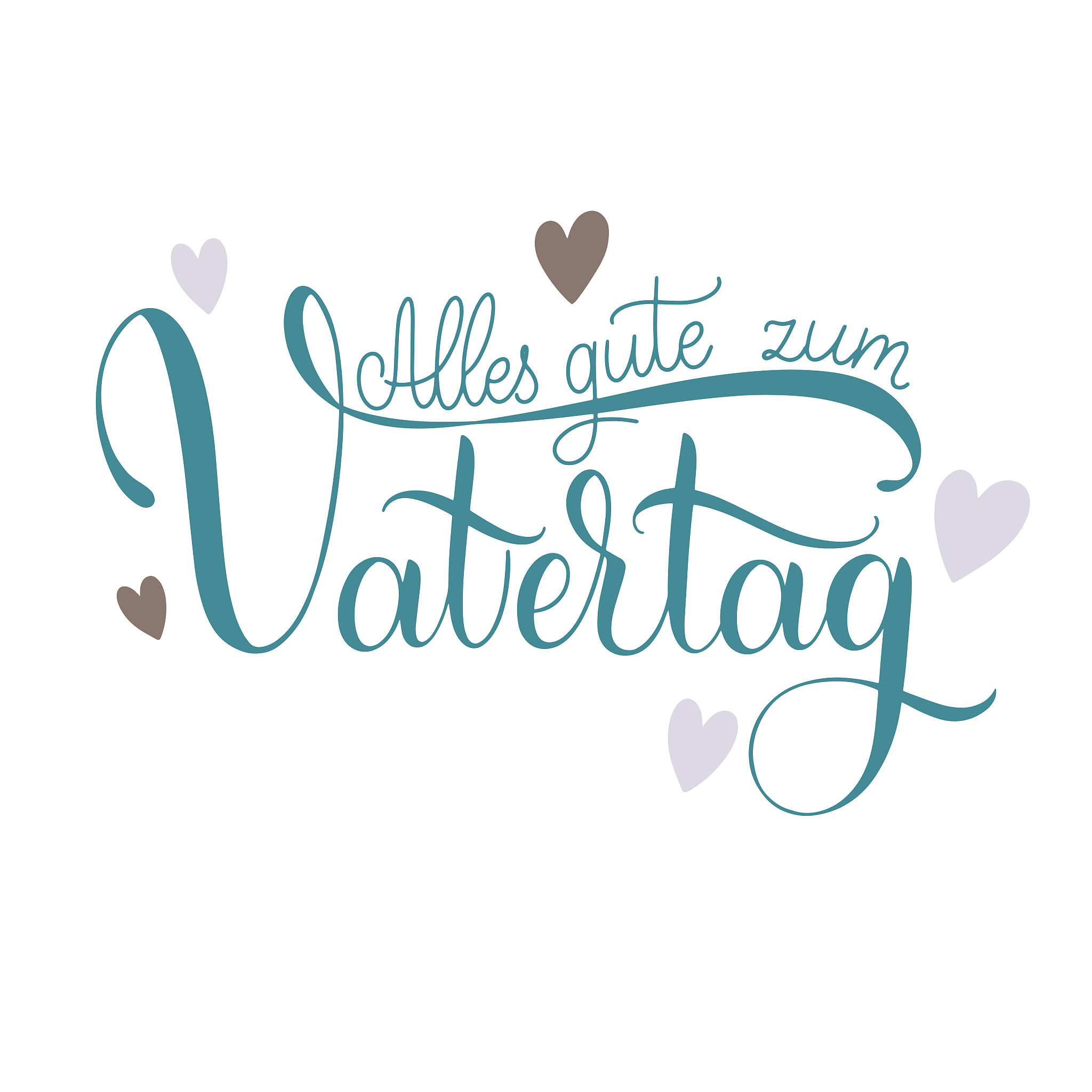 happy father day lettering