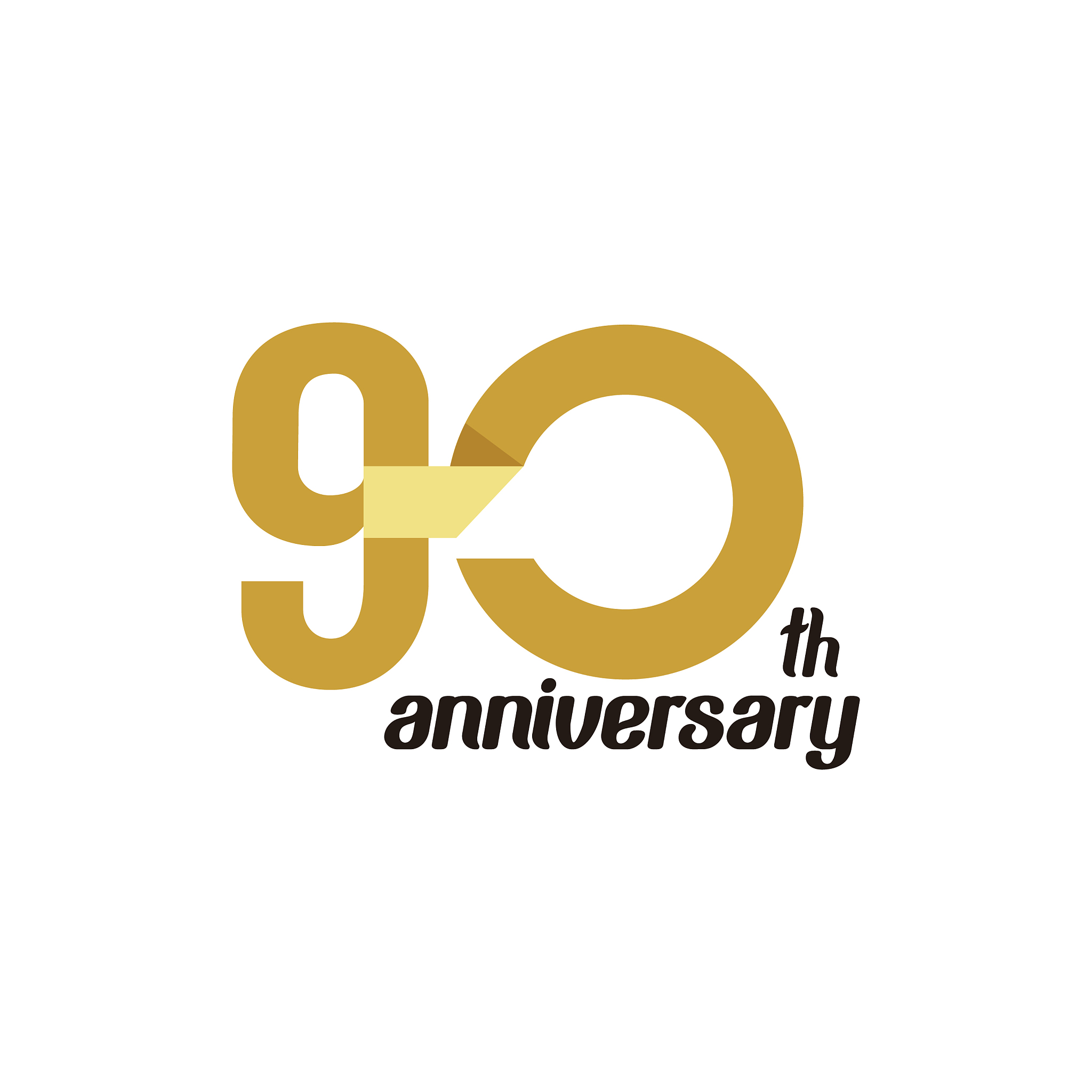 90 year anniversary template design