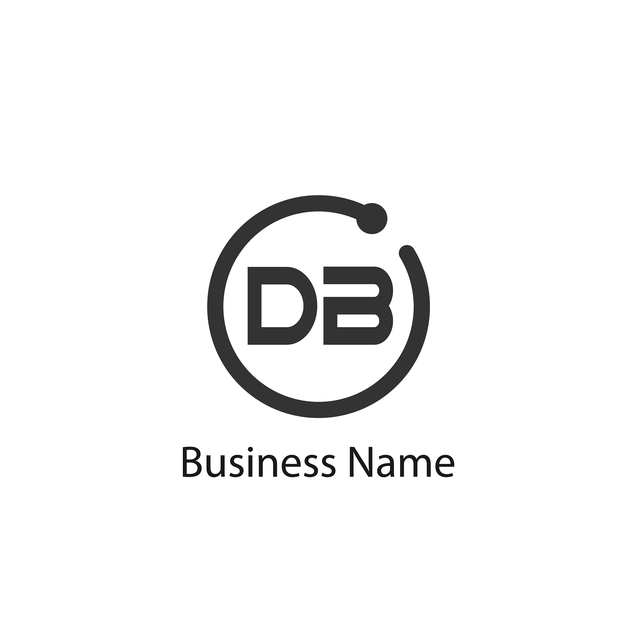 initial letter db logo template design