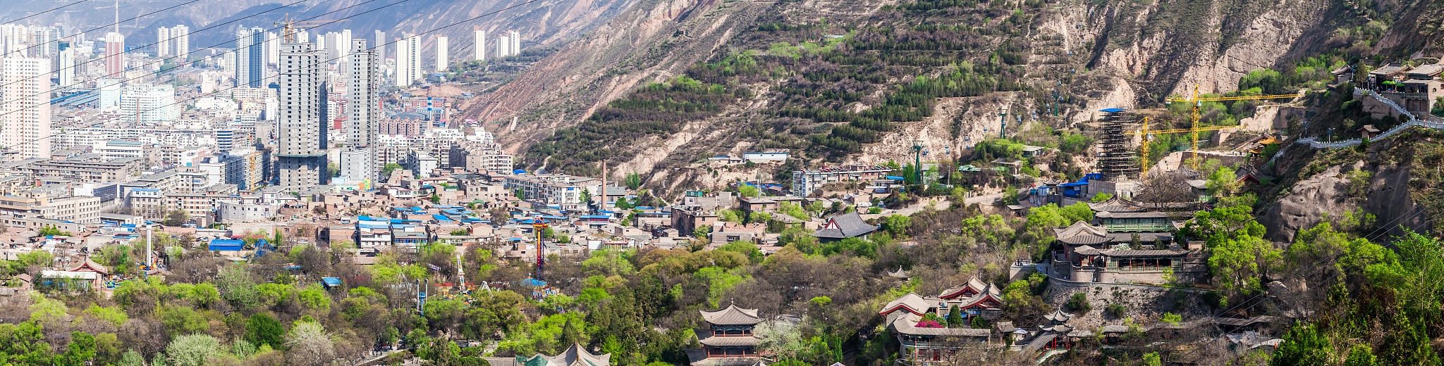 甘肃兰州刘家峡水库的河流地质作用