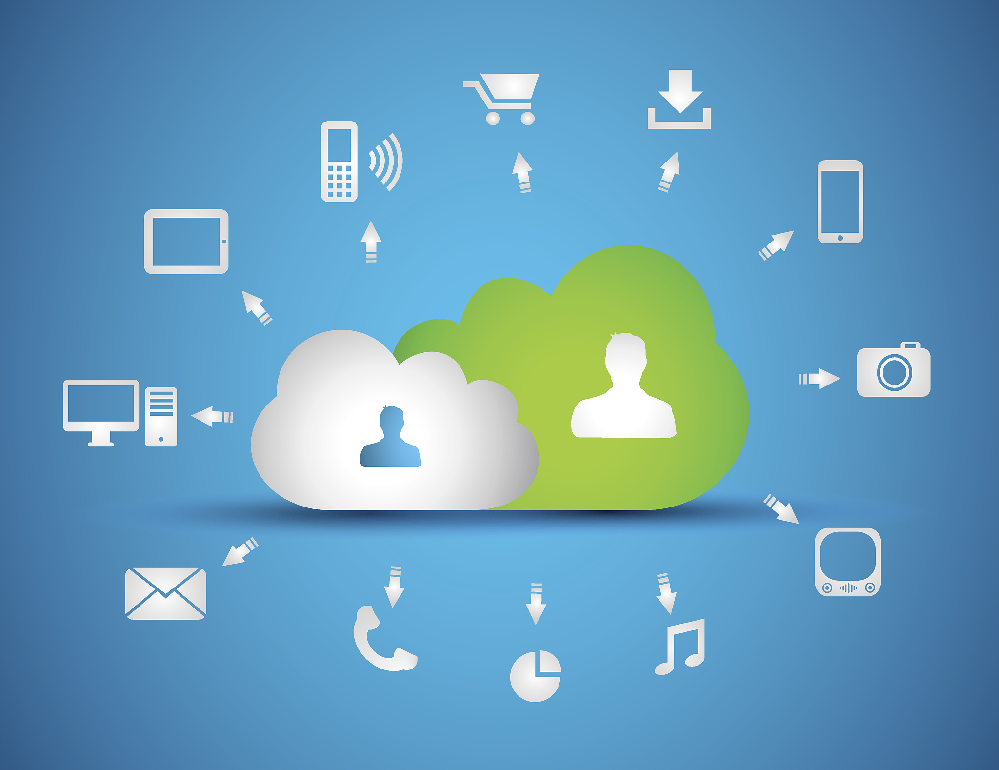 cloud computing concept background