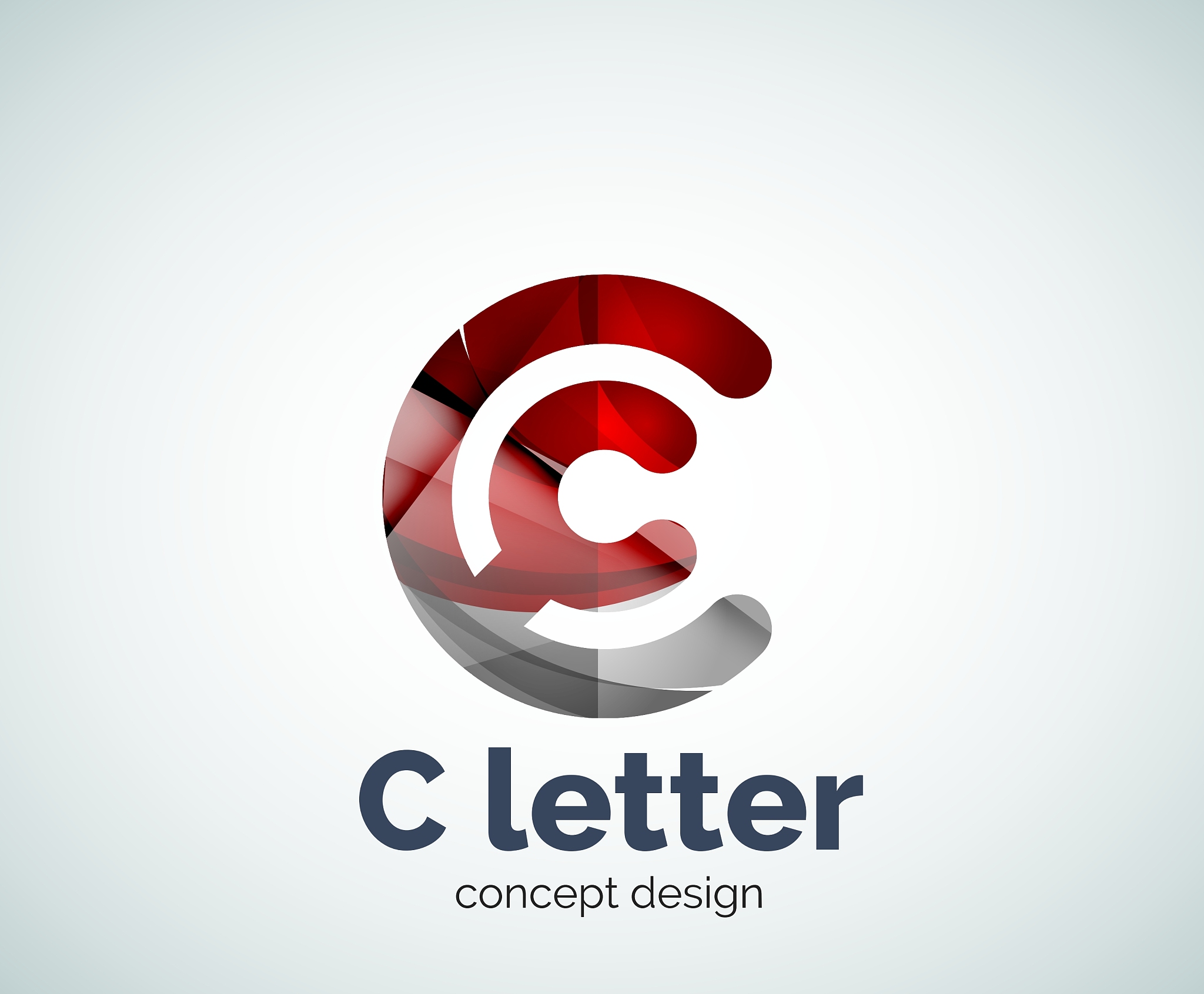 c letter concept logo template