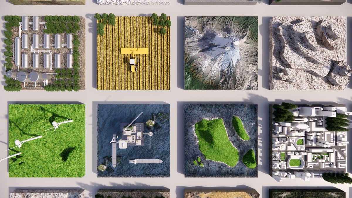 像素风格公园设计理念：融合艺术、文化与科技