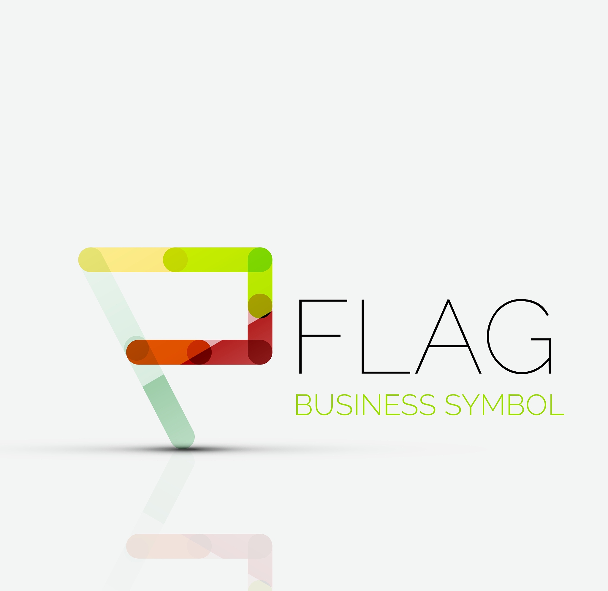 logo flag abstract linear geometric business icon
