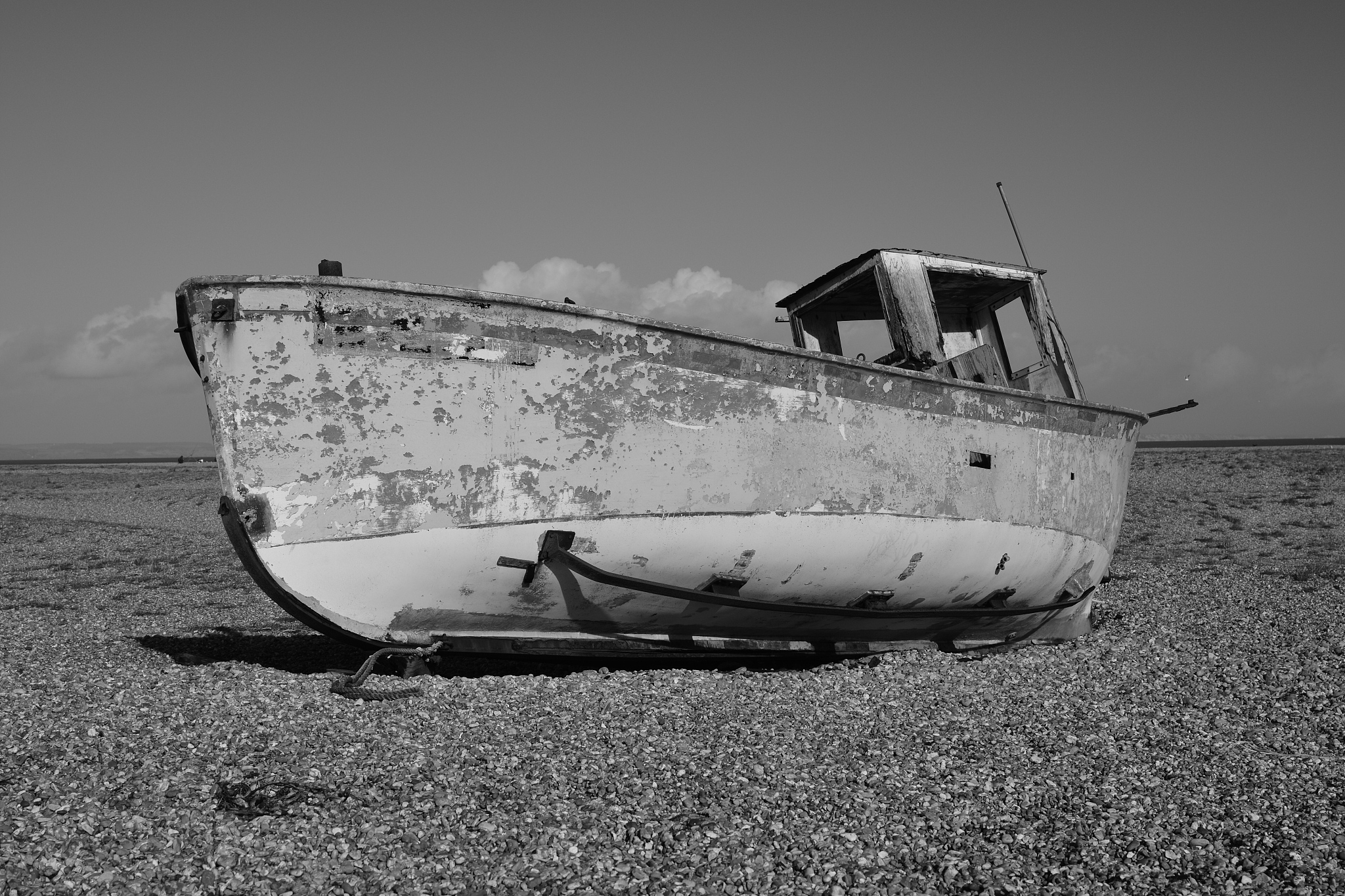 abandoned boat