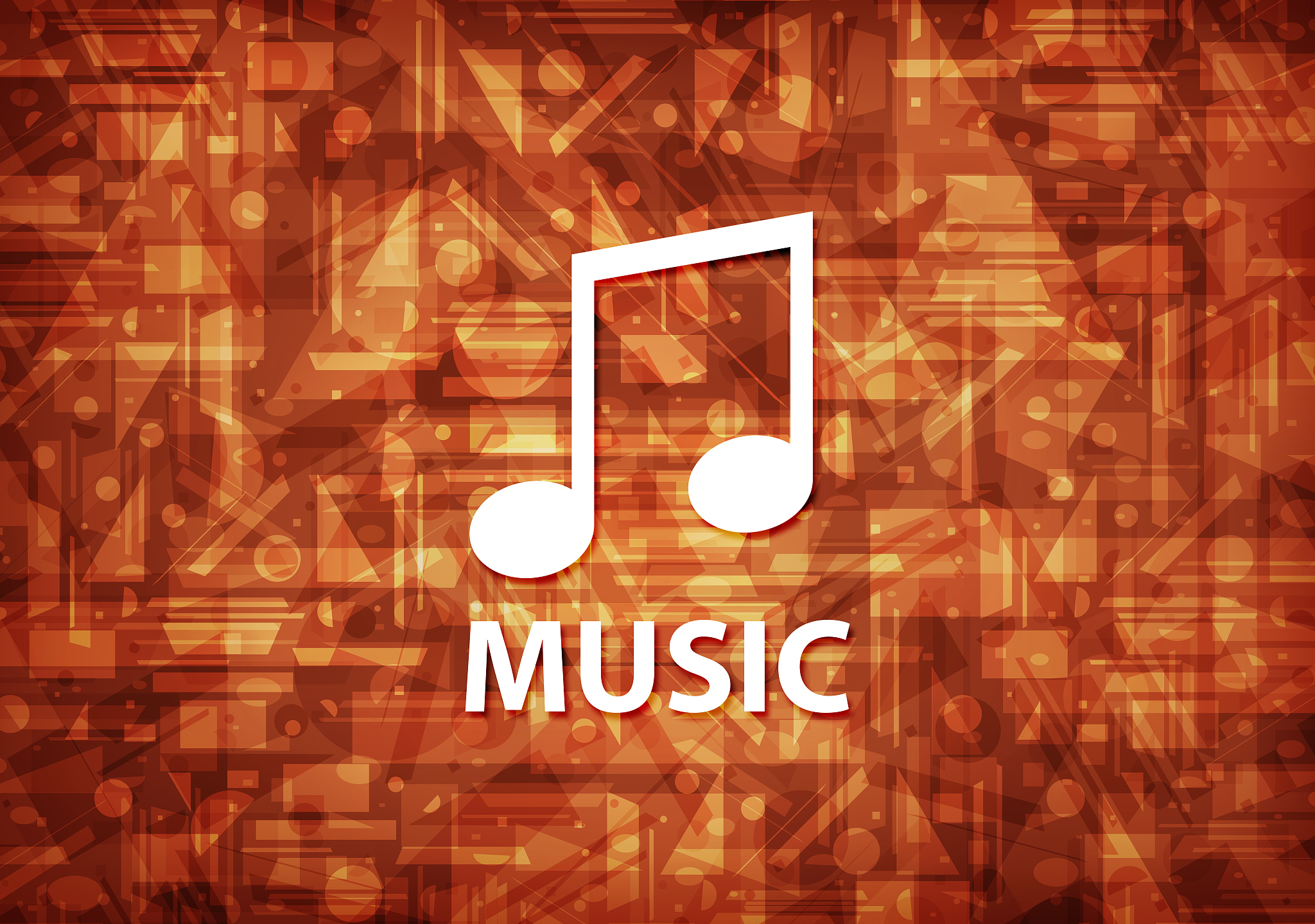 music (tune icon) brown background