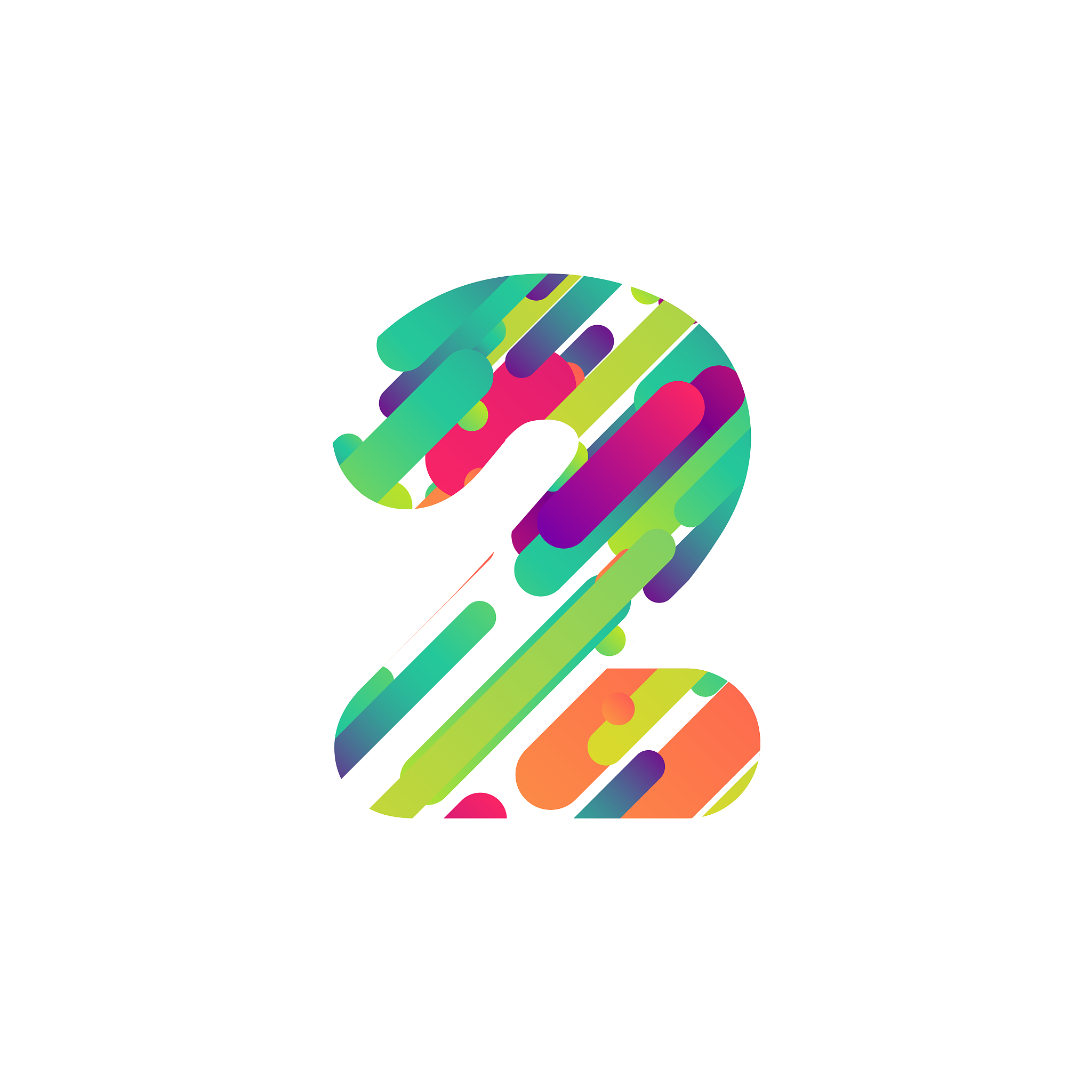 colorful character from a typeset, vector illustration