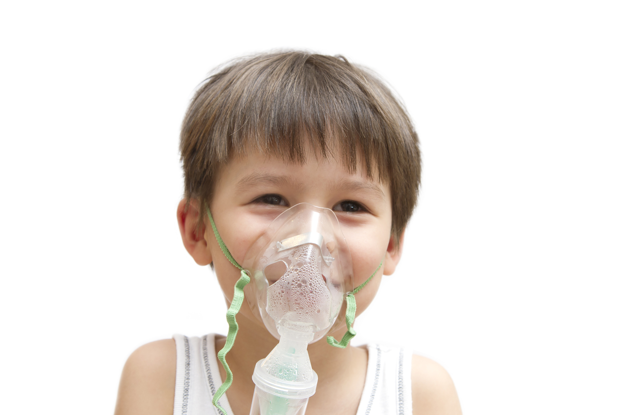 child wearing a respiratory mask