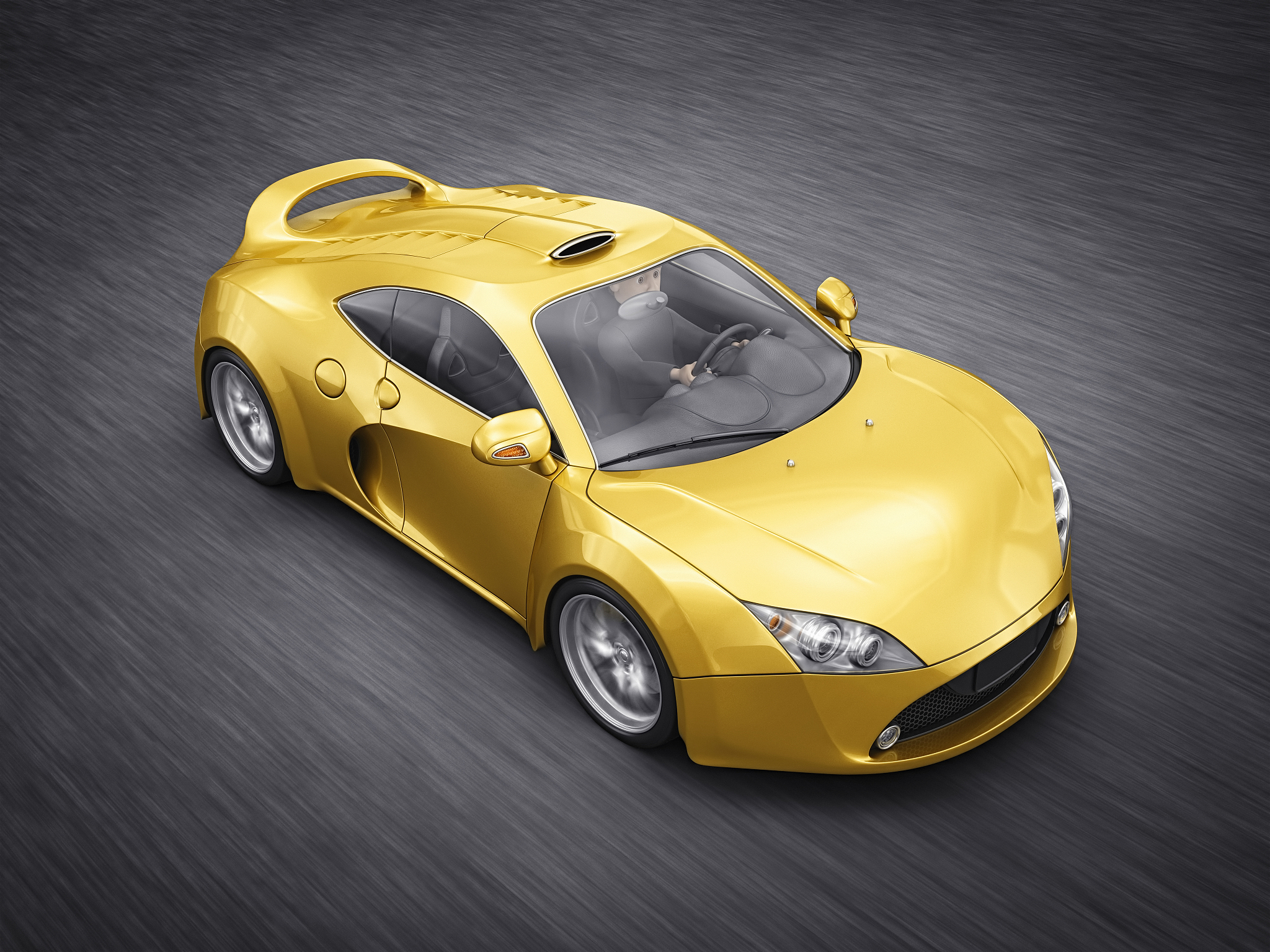 gold supercar