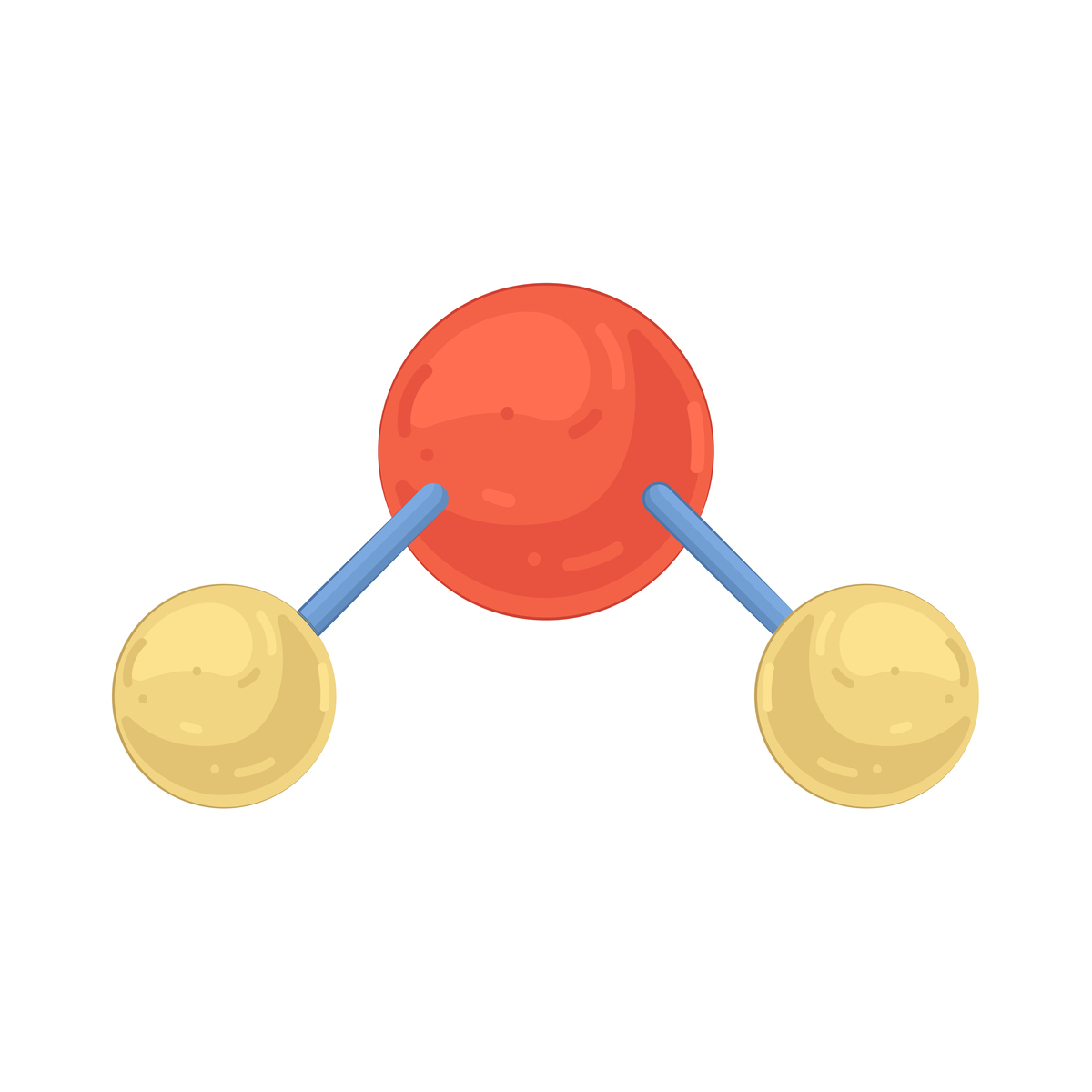 氨气分子的比例模型